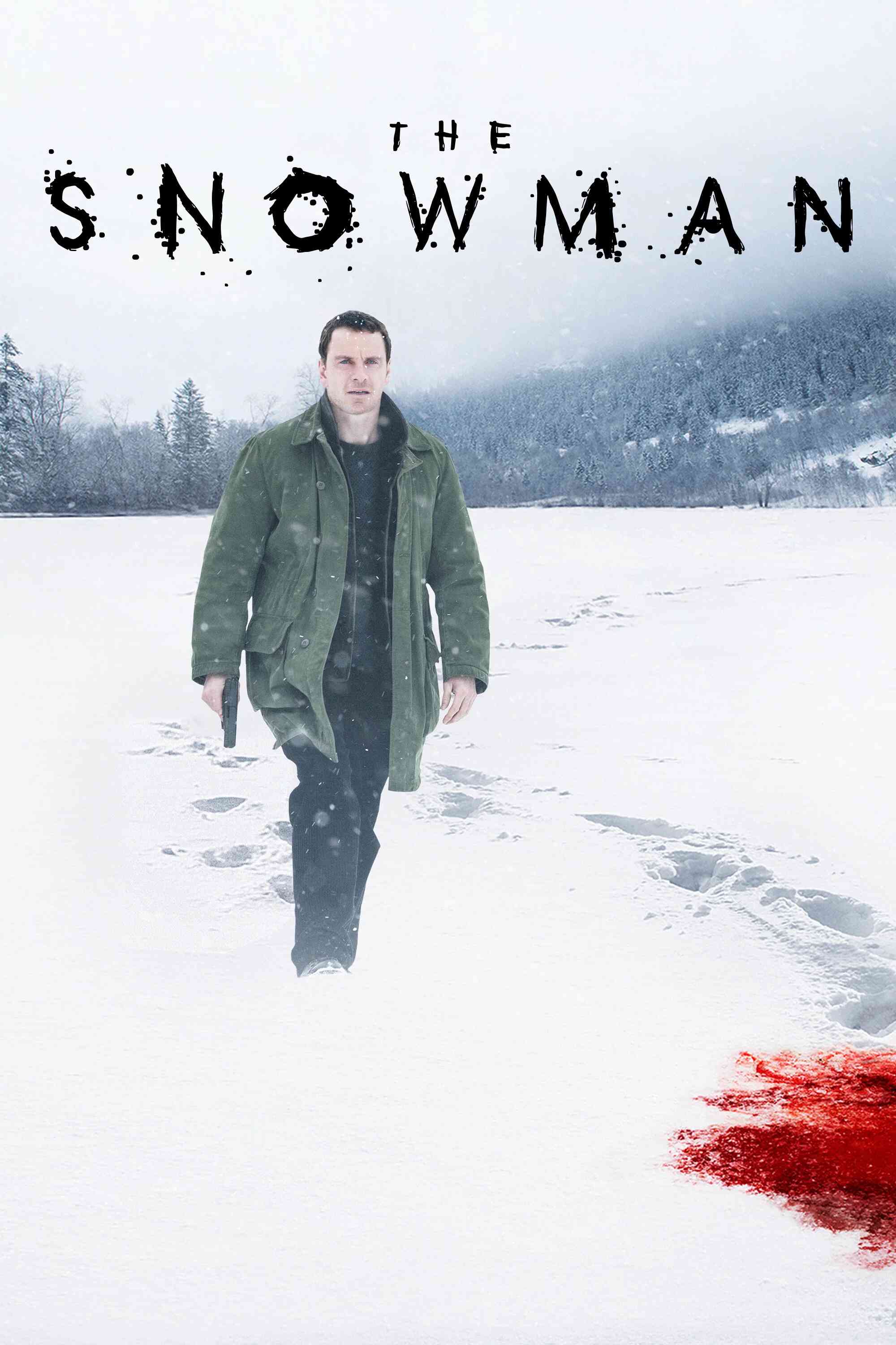 Poster chính thức của phim Phim Hình Sự, Phim Giật Gân "Sát Nhân Người Tuyết" (The Snowman - 2017), với sự tham gia của diễn viên Michael Fassbender và Rebecca Ferguson.