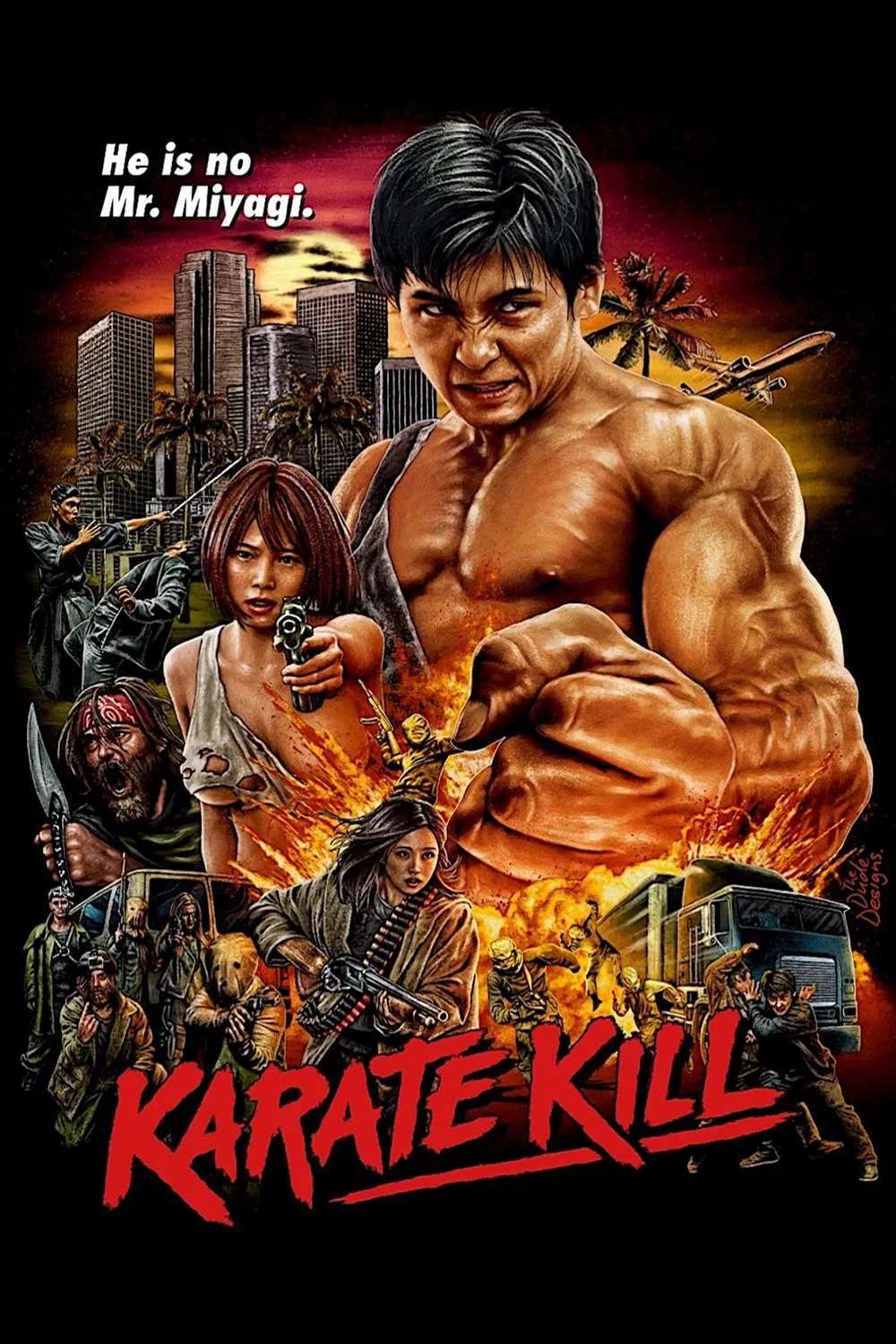 Poster chính thức của phim Phim Hành Động "Sát Quyền" (Karate Kill - 2016), với sự tham gia của diễn viên Hayate Masao và Mana Sakura.