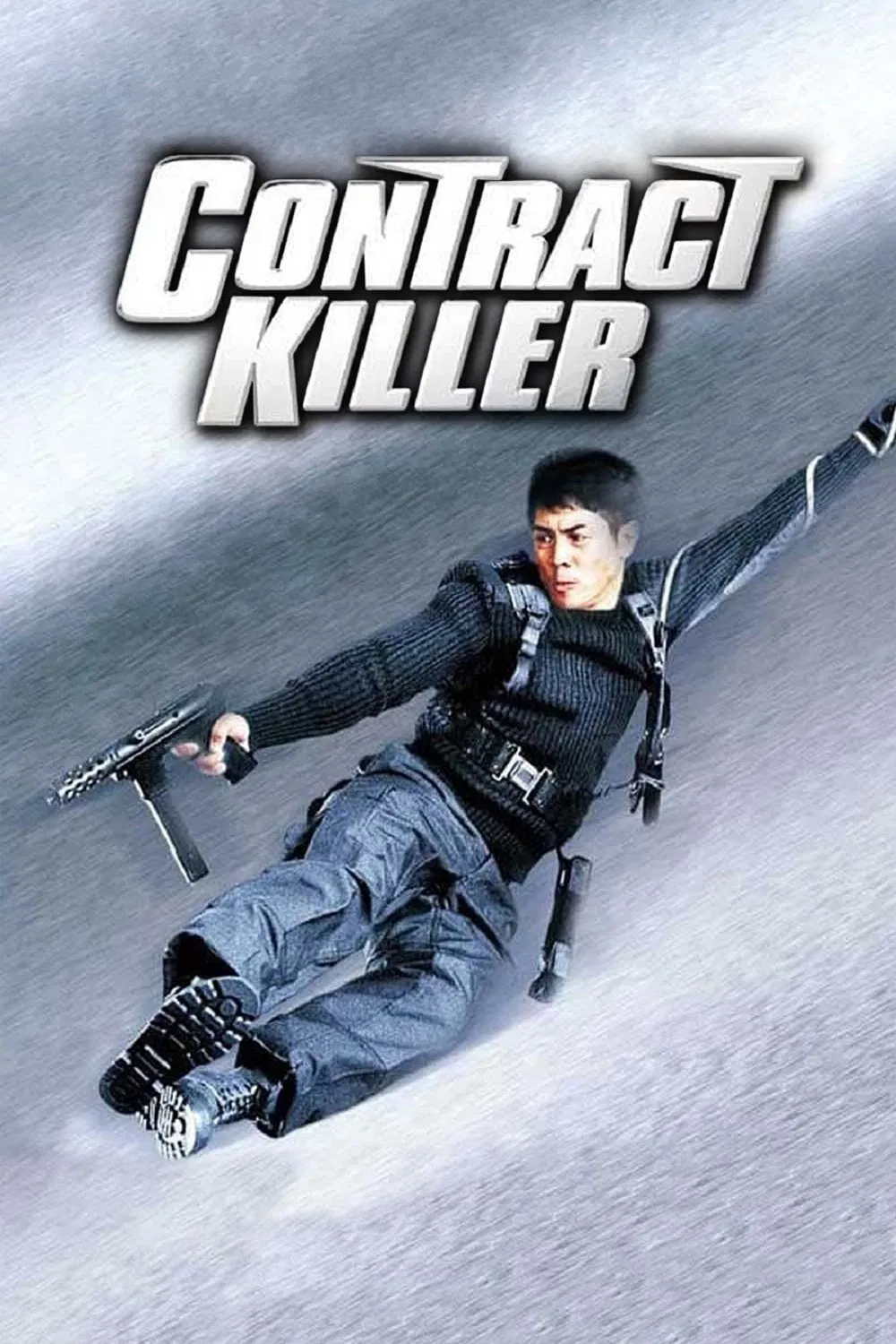 Poster chính thức của phim Phim Hành Động, Phim Hài "Sát Thủ Bá Vương" (Contract Killer - 1998), với sự tham gia của diễn viên Lý Liên Kiệt và Lương Vịnh Kỳ.