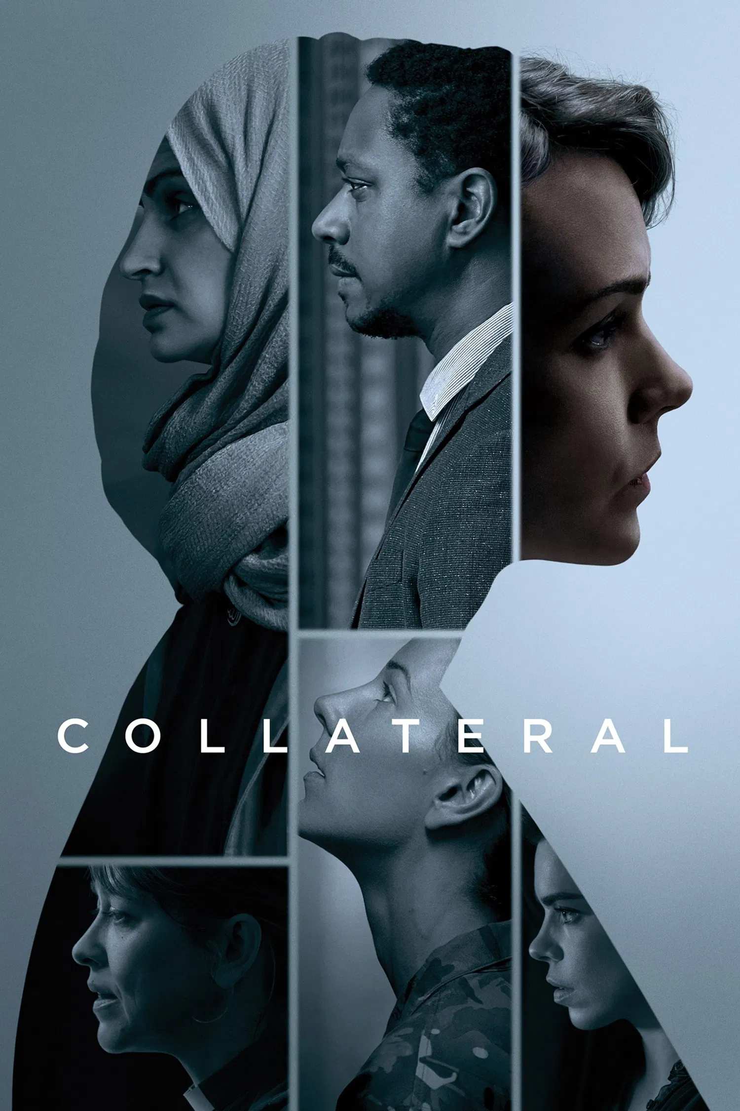Poster chính thức của phim Phim Tâm Lý, Phim Hình Sự "Sát Thủ Bí Ẩn" (Collateral - 2018), với sự tham gia của diễn viên Carey Mulligan và Vineeta Rishi.