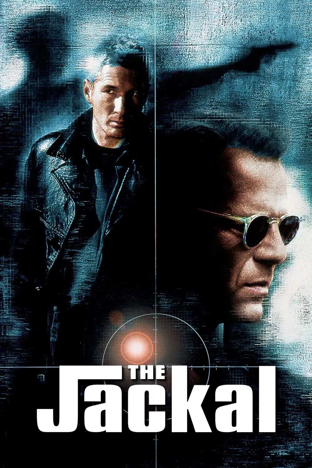 Poster chính thức của phim Phim Hành Động, Phim Giật Gân "Sát Thủ Chó Rừng" (The Jackal - 1997), với sự tham gia của diễn viên Bruce Willis và Richard Gere.