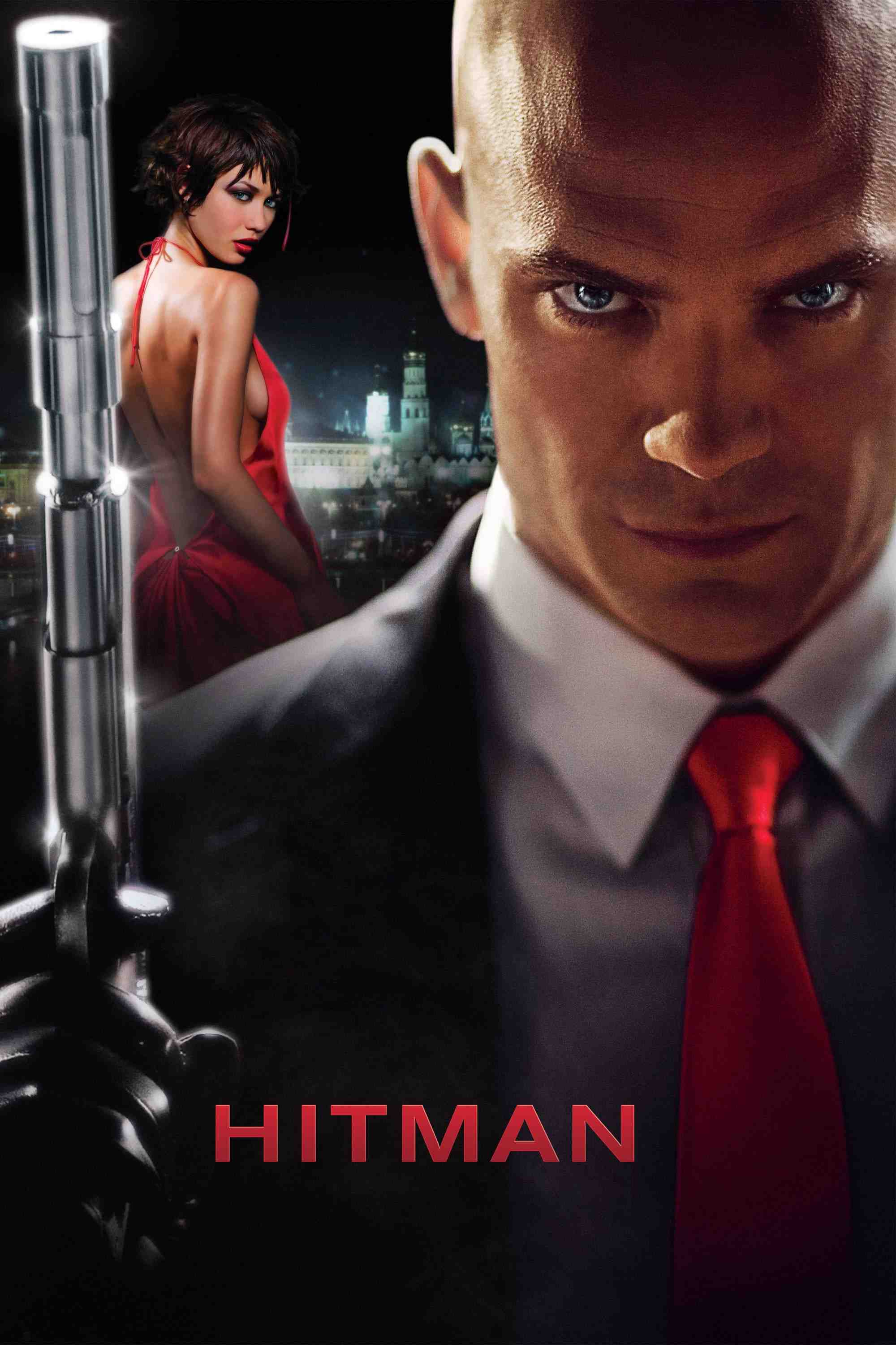 Poster chính thức của phim Phim Hành Động, Phim Giật Gân "Sát Thủ Đánh Thuê" (Hitman - 2007), với sự tham gia của diễn viên Timothy Olyphant và Dougray Scott.