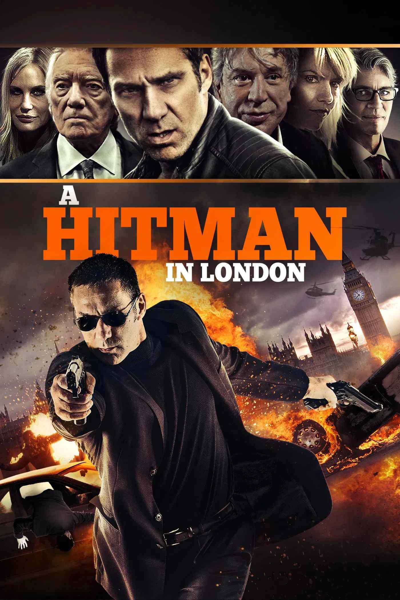 Poster chính thức của phim Phim Hành Động, Phim Hình Sự "Sát Thủ Hoàn Lương" (A Hitman in London - 2015), với sự tham gia của diễn viên Mickey Rourke và Daryl Hannah.
