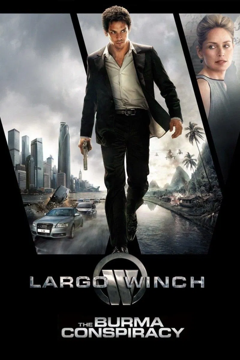 Poster chính thức của phim Phim Hành Động, Phim Phiêu Lưu "Sát Thủ Mồ Côi 2" (Largo Winch II - 2011), với sự tham gia của diễn viên Tomer Sisley và Sharon Stone.