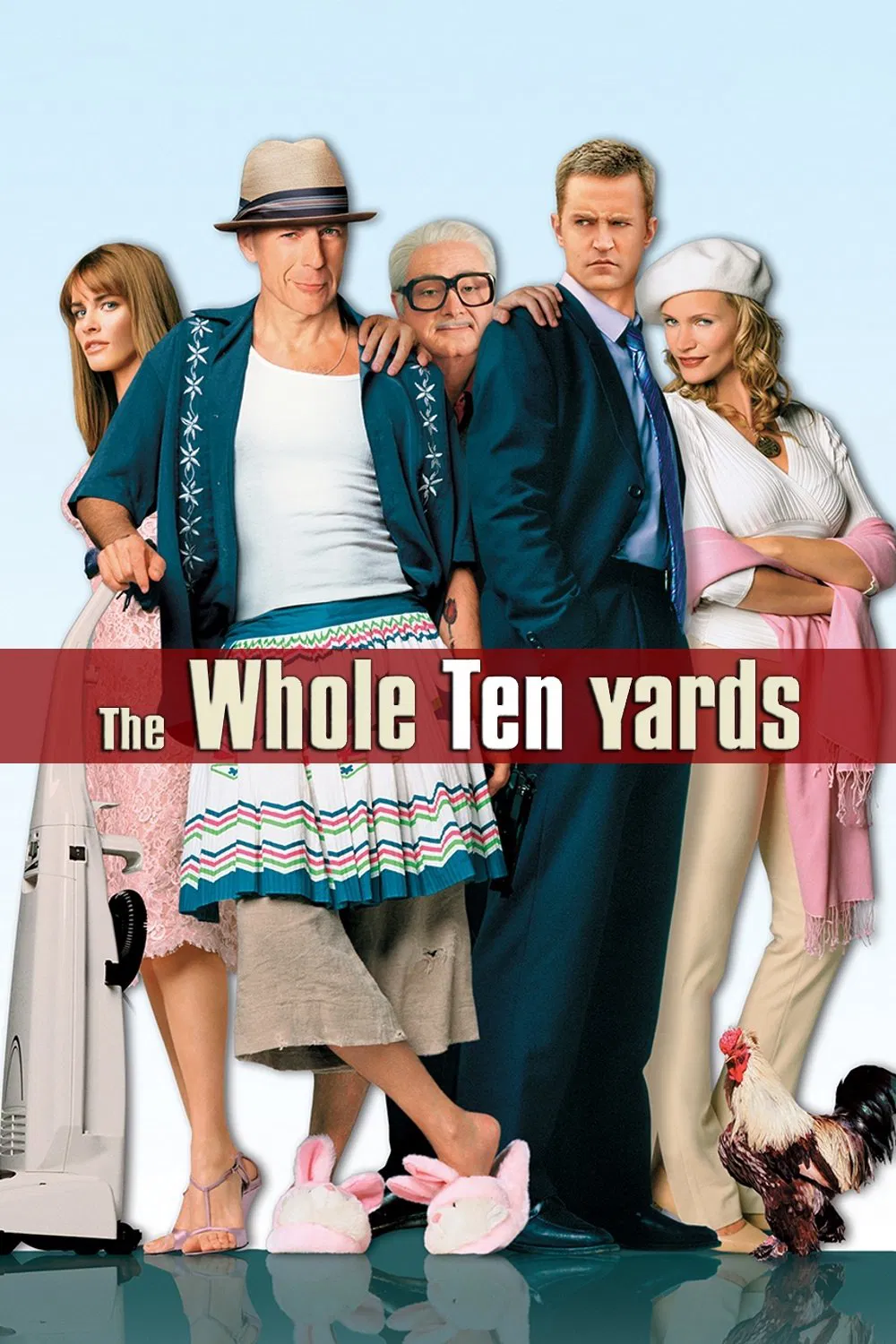 Poster chính thức của phim Phim Hài, Phim Giật Gân "Sát Thủ Nhà Bên 2" (The Whole Ten Yards - 2004), với sự tham gia của diễn viên Bruce Willis và Matthew Perry.