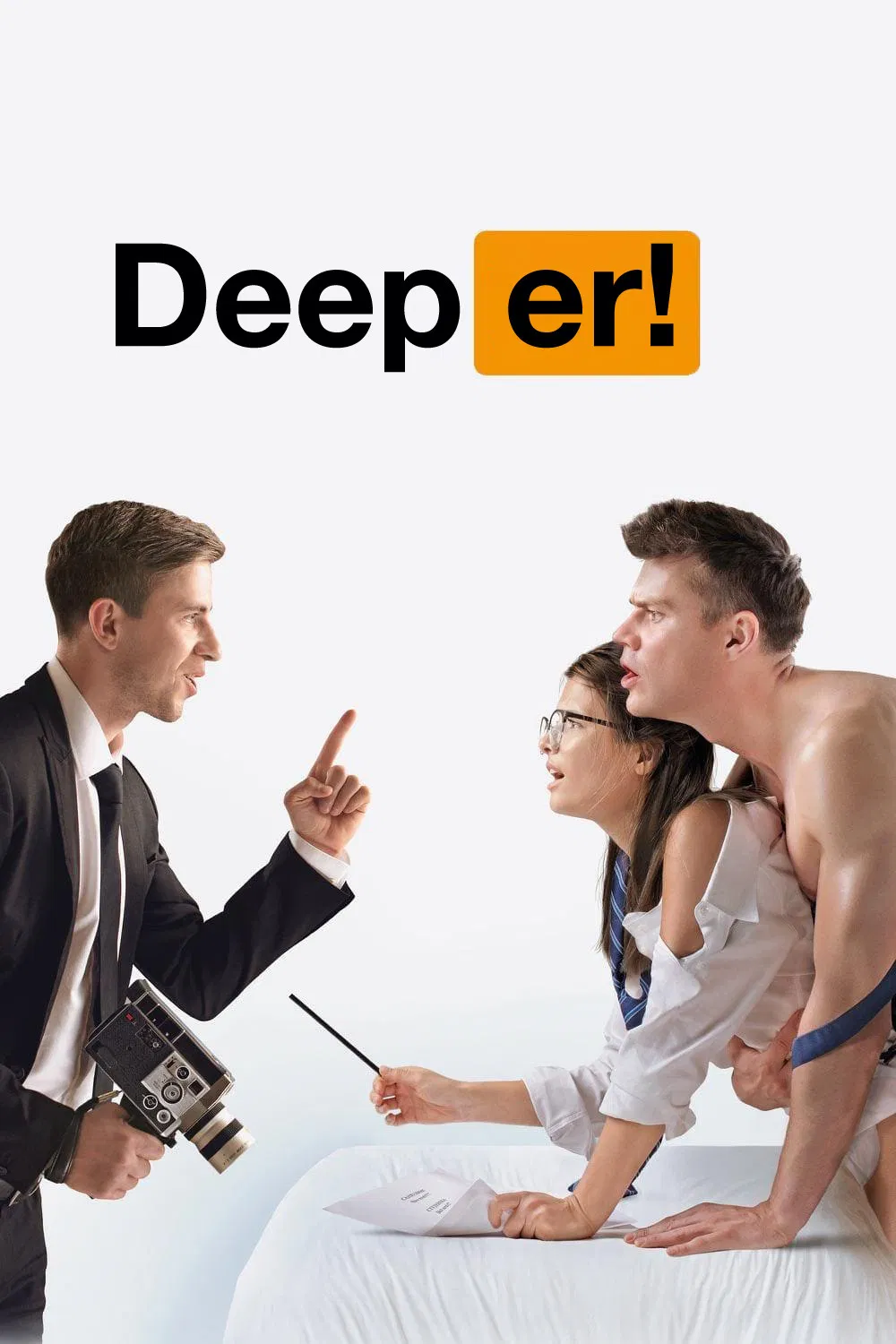 Poster chính thức của phim Phim Tình Cảm, Phim Hài "Sâu hơn!" (Deeper! - 2020), với sự tham gia của diễn viên Aleksandr Pal và Lyubov Aksyonova.