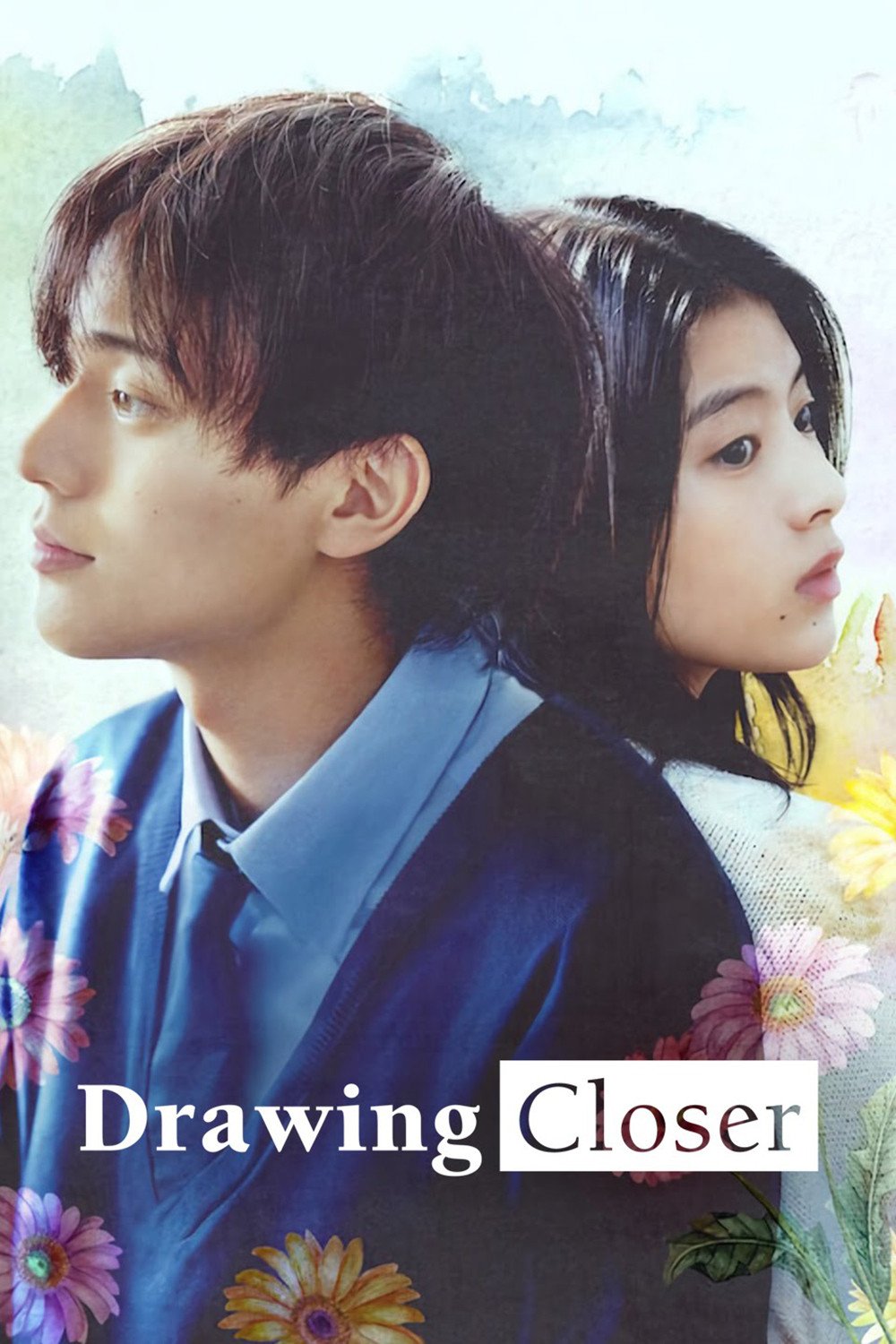 Poster chính thức của phim Phim Tình Cảm, Phim Tâm Lý "Sáu Tháng Và Một Năm" (Drawing Closer - 2024), với sự tham gia của diễn viên Ren Nagase và Natsuki Deguchi.