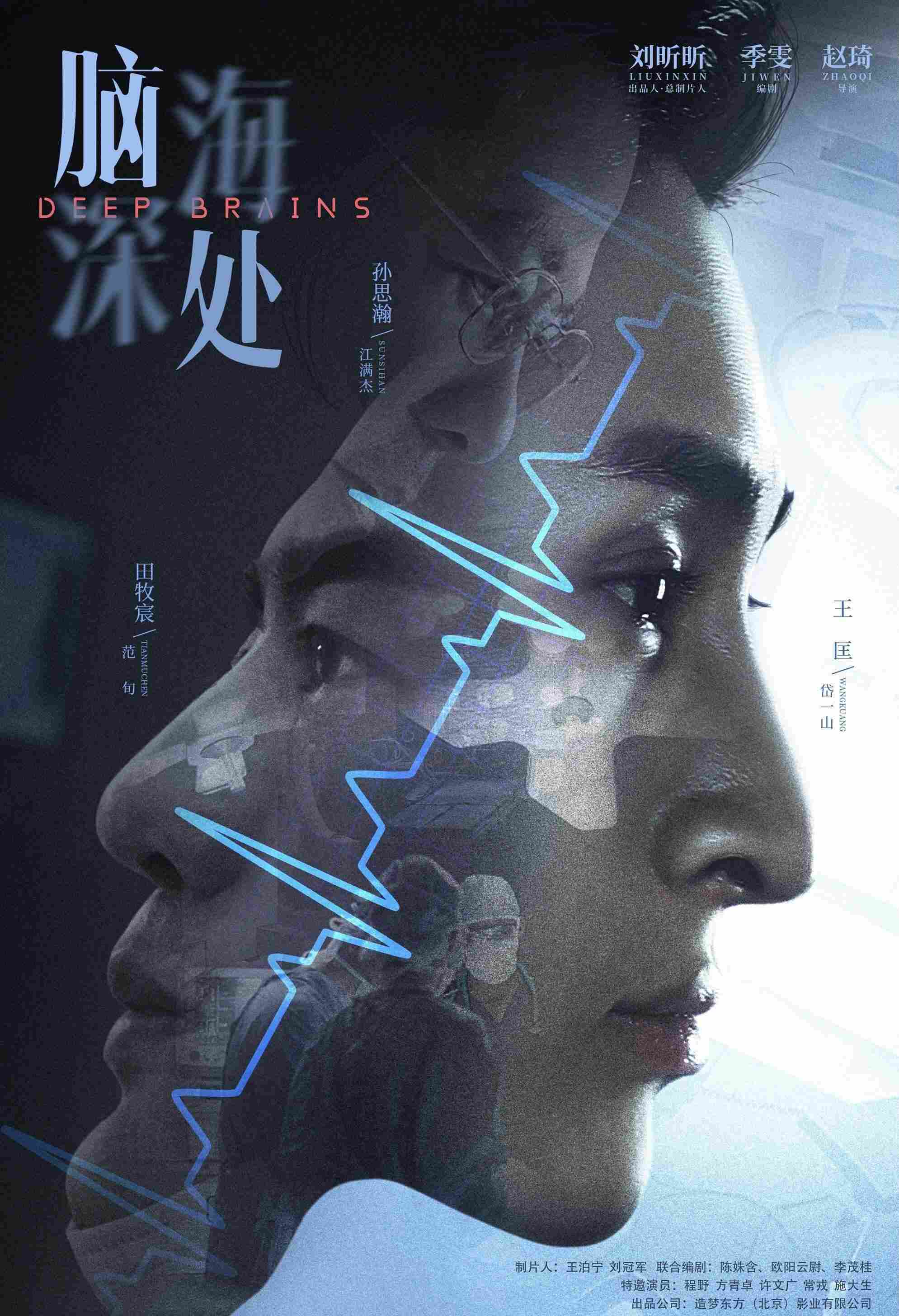 Poster chính thức của phim Phim Tâm Lý "Sâu Trong Tâm Trí" (Deep Brains - 2021), với sự tham gia của diễn viên Muchen Tian và Sun Sihan.