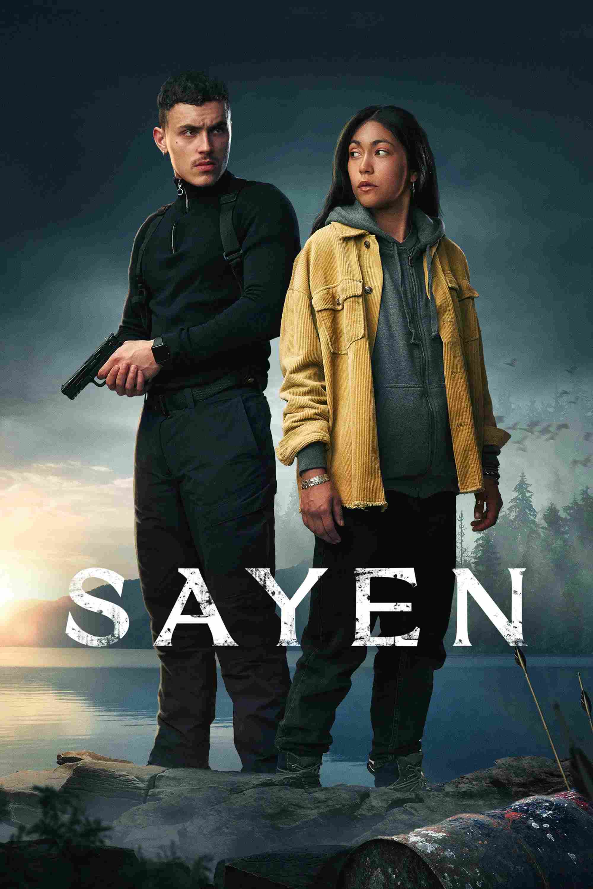 Poster chính thức của phim Phim Hành Động, Phim Phiêu Lưu "Sayen" (Sayen - 2023), với sự tham gia của diễn viên Rallén Montenegro và Arón Piper.