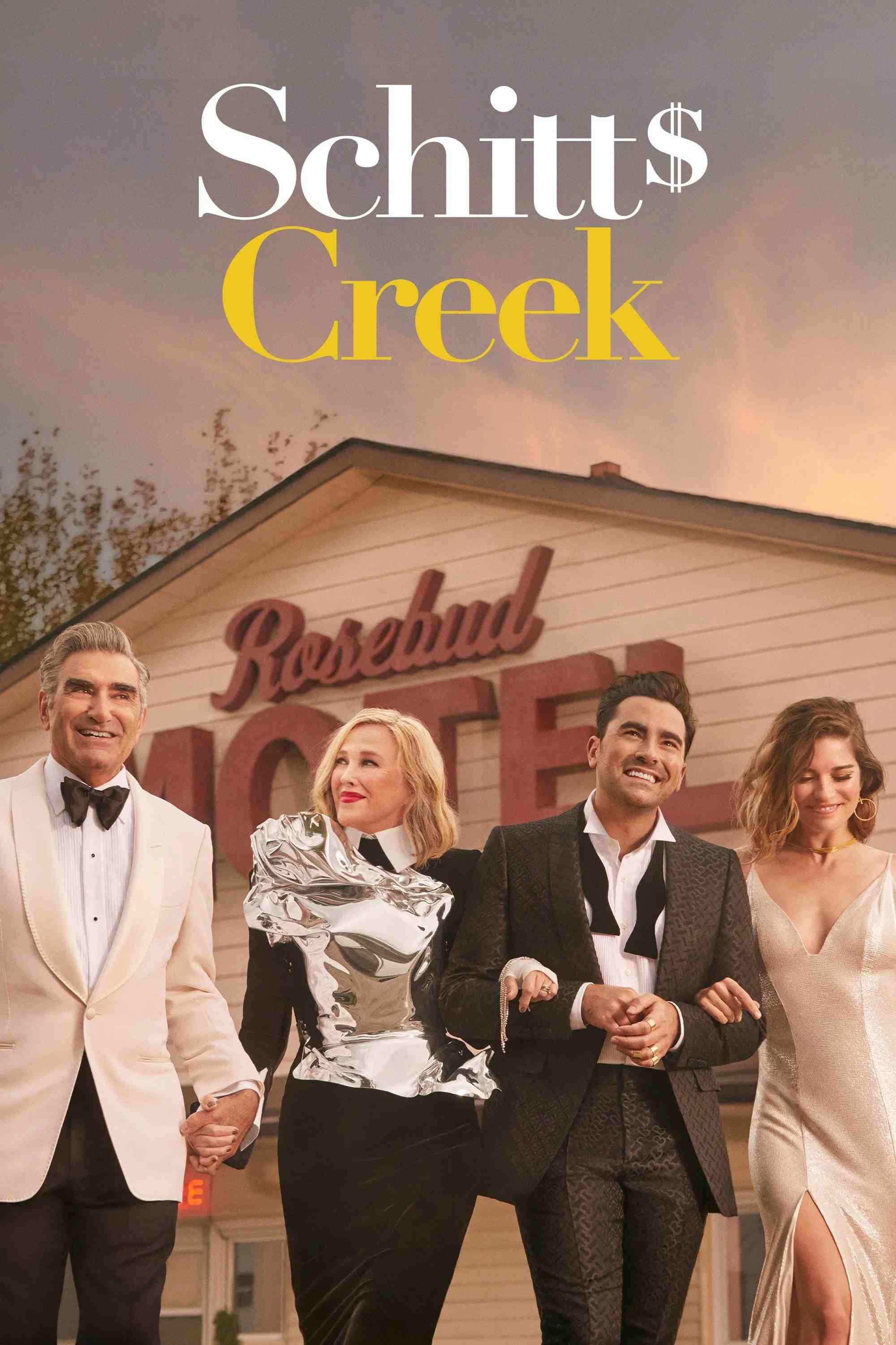 Poster chính thức của phim Phim Hài "Schitt's Creek (Phần 1)" (Schitt's Creek - 2015), với sự tham gia của diễn viên Eugene Levy và Catherine O'Hara.