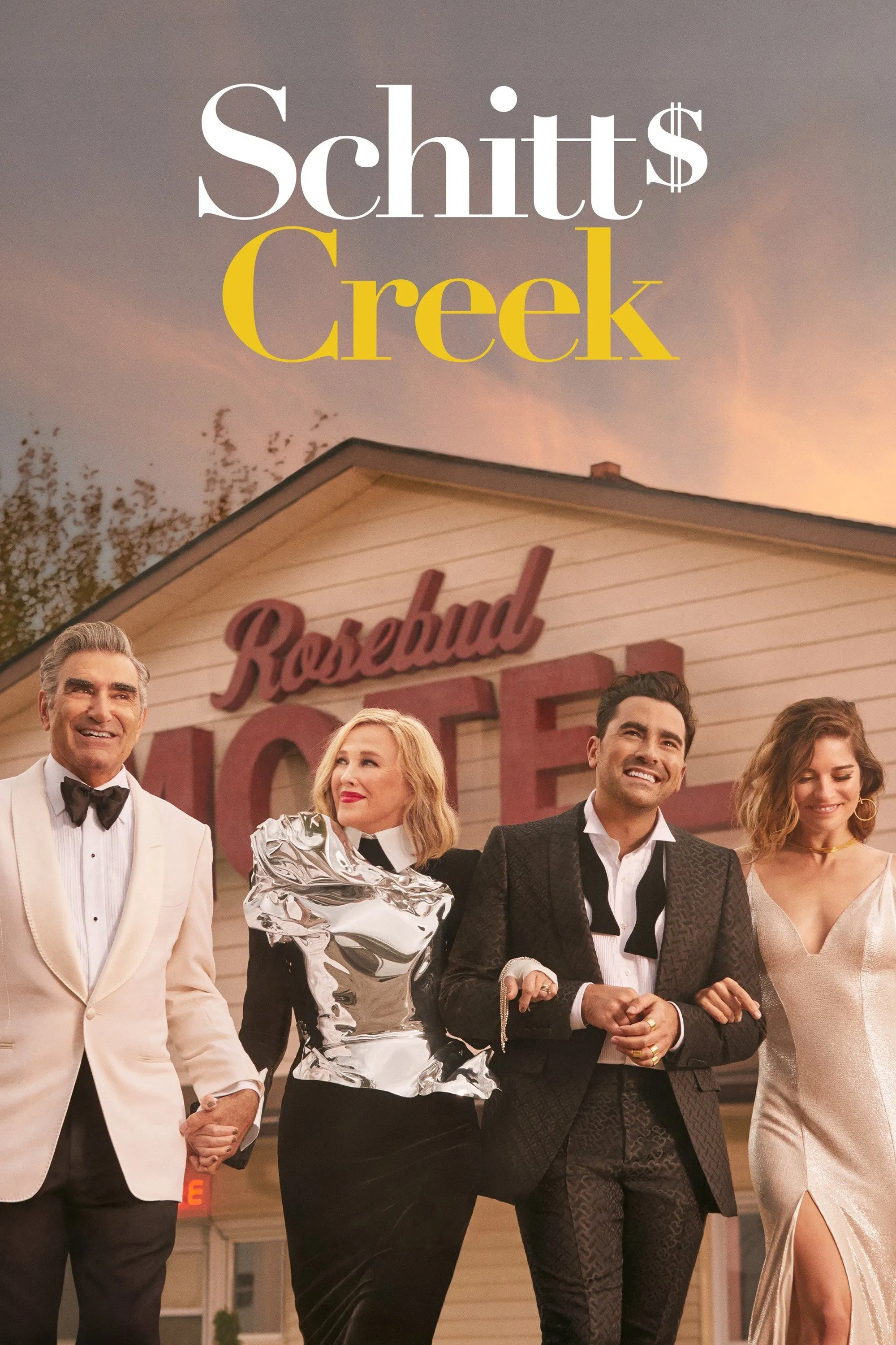 Poster chính thức của phim Phim Hài "Schitt's Creek (Phần 5)" (Schitt's Creek - 2015), với sự tham gia của diễn viên Eugene Levy và Catherine O'Hara.