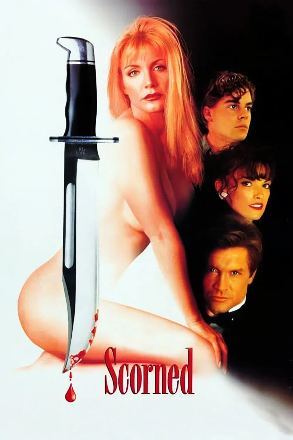 Poster chính thức của phim Phim Tâm Lý, Phim Giật Gân "Scorned" (Scorned - 1993), với sự tham gia của diễn viên Shannon Tweed và Andrew Stevens.