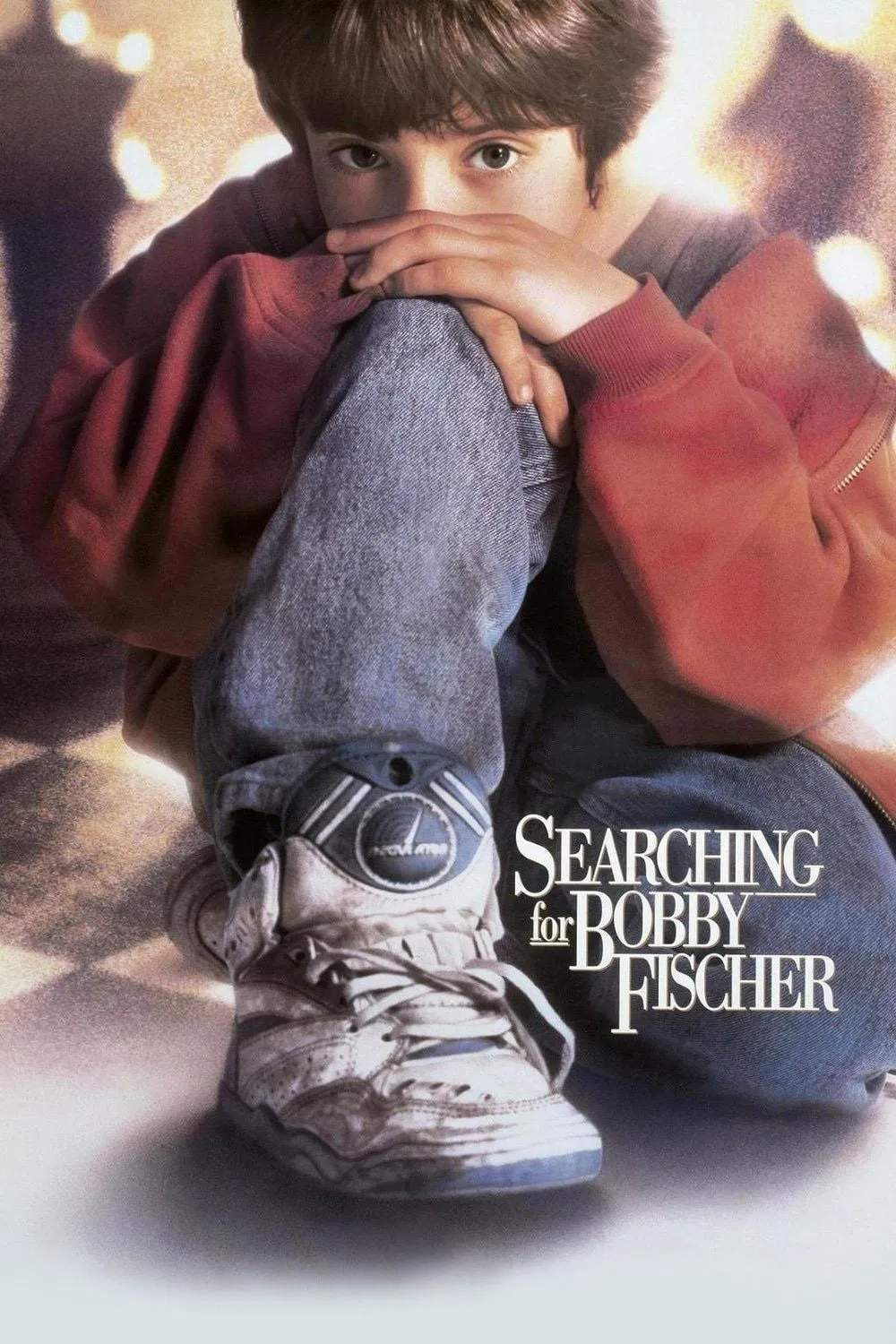 Poster chính thức của phim Phim Tâm Lý "Searching for Bobby Fischer" (Searching for Bobby Fischer - 1993), với sự tham gia của diễn viên Max Pomeranc và Joe Mantegna.