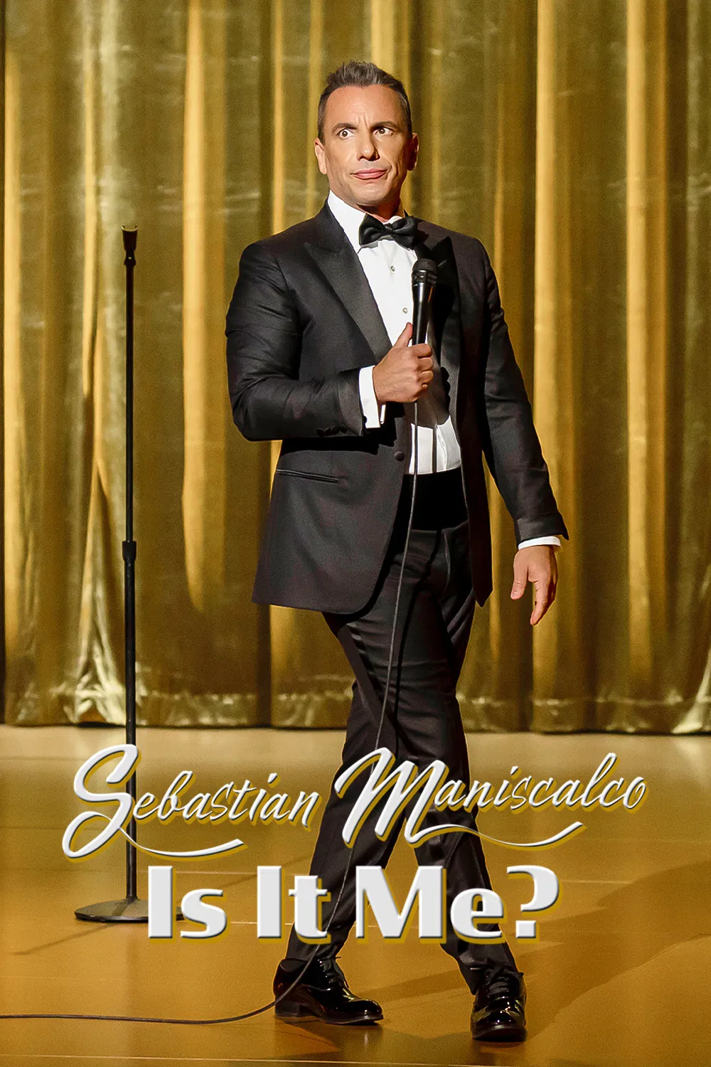 Poster chính thức của phim Phim Hài "Sebastian Maniscalco: Là Tôi À?" (Sebastian Maniscalco: Is it Me? - 2022), với sự tham gia của diễn viên Sebastian Maniscalco.