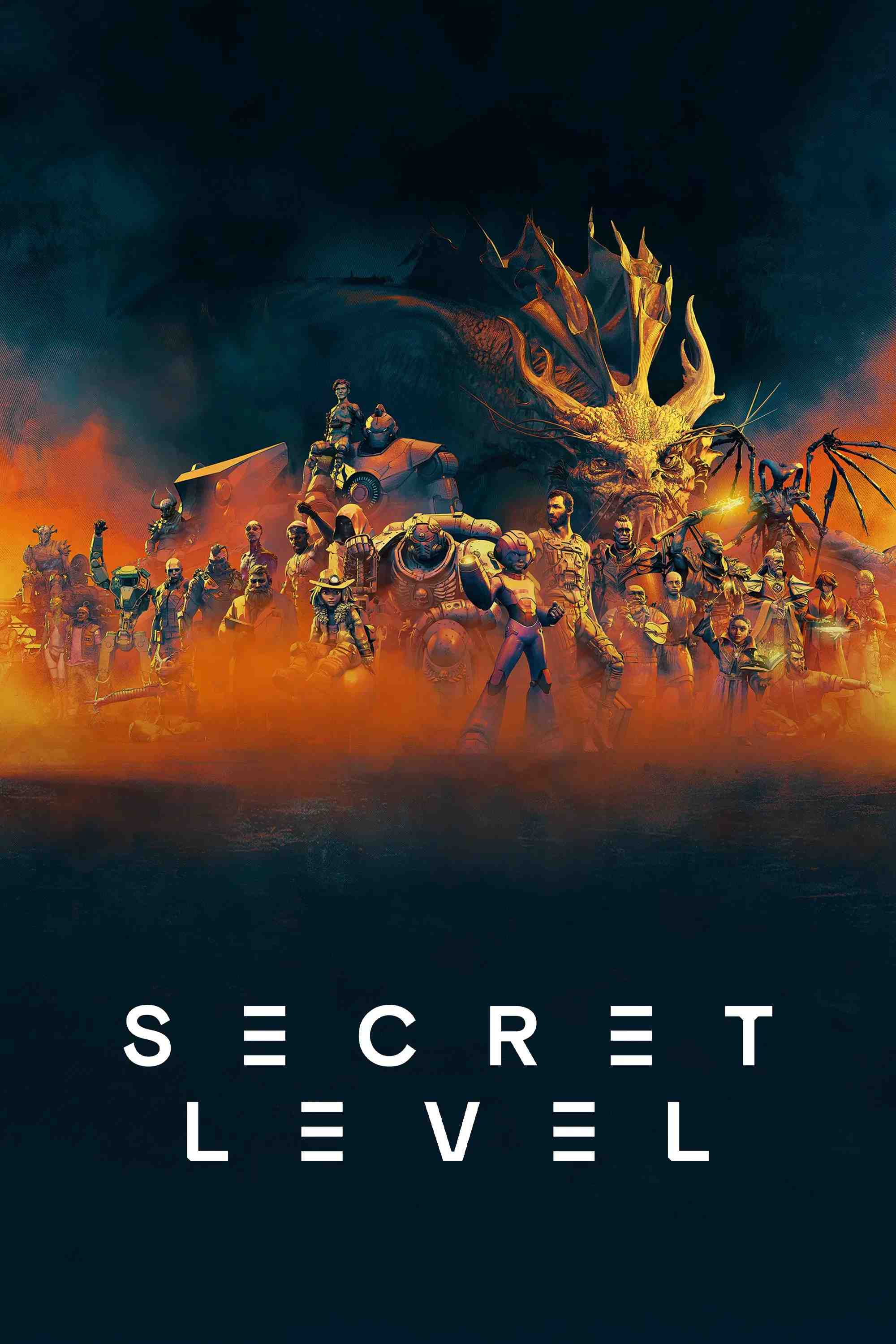Poster chính thức của phim Phim Hoạt Hình, Phim Viễn Tưởng & Giả Tưởng "Secret Level" (Secret Level - 2024).