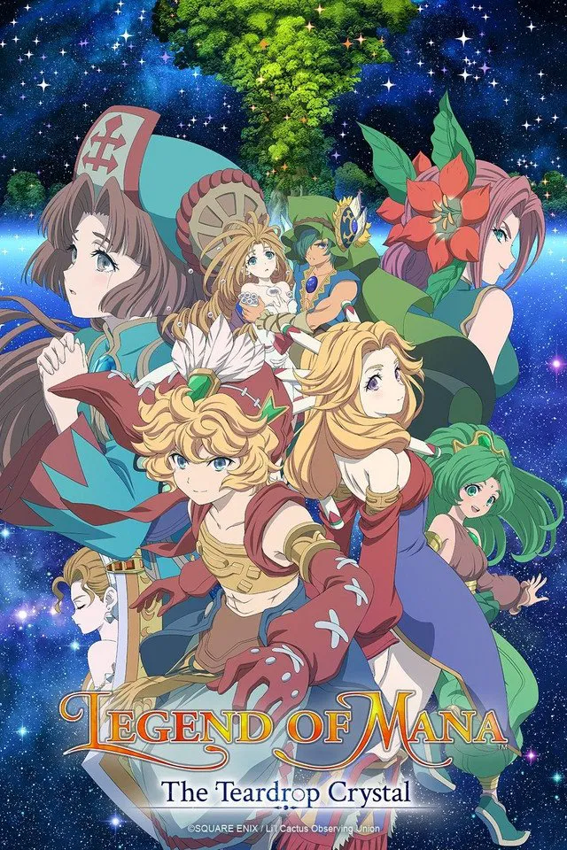 Poster chính thức của phim Phim Hoạt Hình, Phim Hành Động & Phiêu Lưu "Legend of Mana - The Teardrop Crystal" (Legend of Mana -The Teardrop Crystal- - 2022), với sự tham gia của diễn viên Nobunaga Shimazaki và Yuuichirou Umehara.
