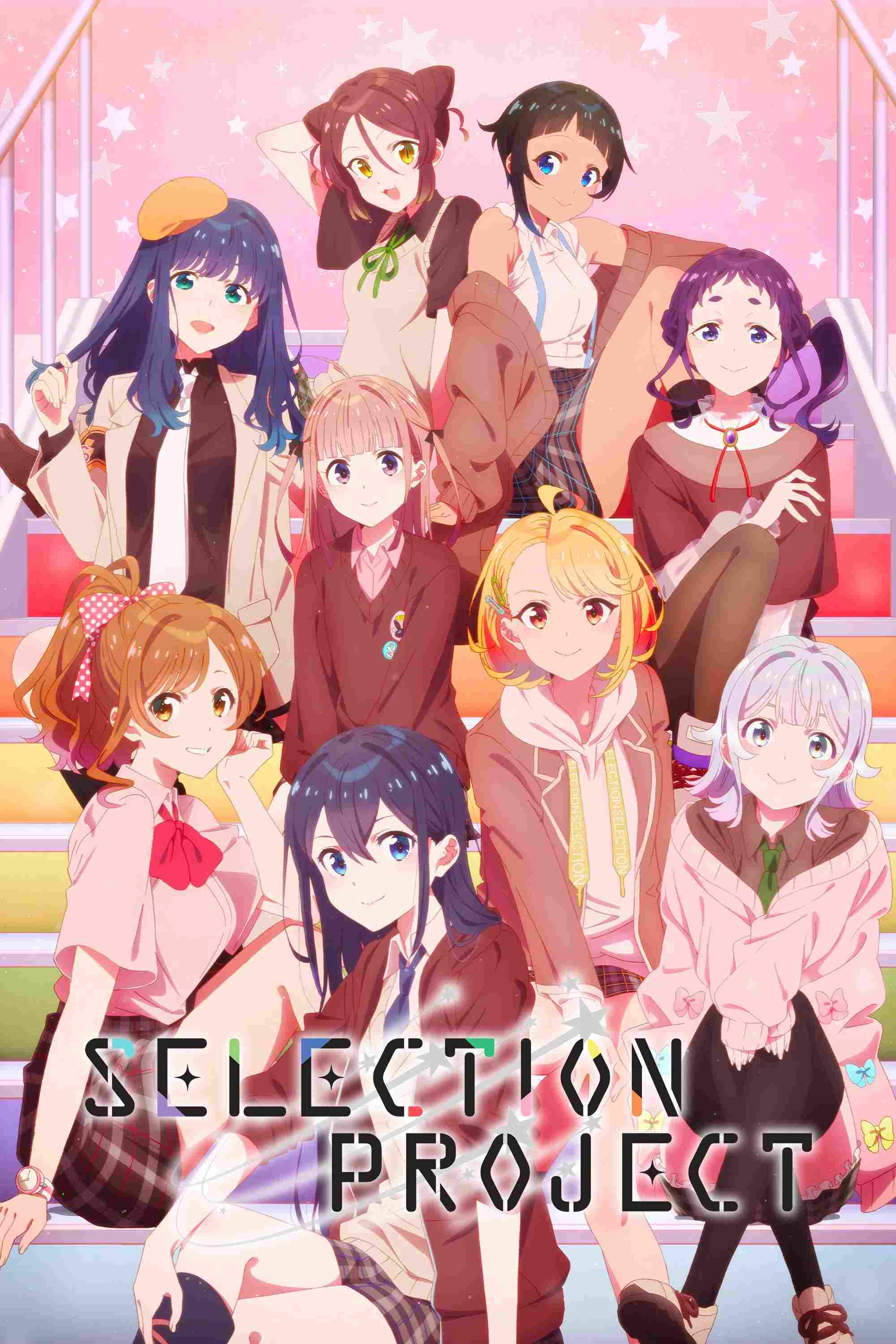 Poster chính thức của phim Phim Hoạt Hình, Phim Hài "SELECTION PROJECT" (Selection Project - 2021), với sự tham gia của diễn viên Hinaki Yano và Saku Mizuno.