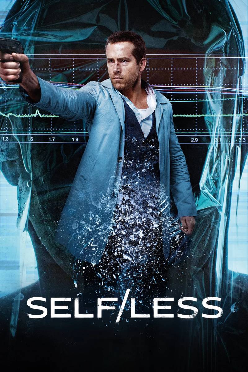 Poster chính thức của phim Phim Viễn Tưởng, Phim Hành Động "Self/less" (Self/less - 2015), với sự tham gia của diễn viên Ryan Reynolds và Ben Kingsley.