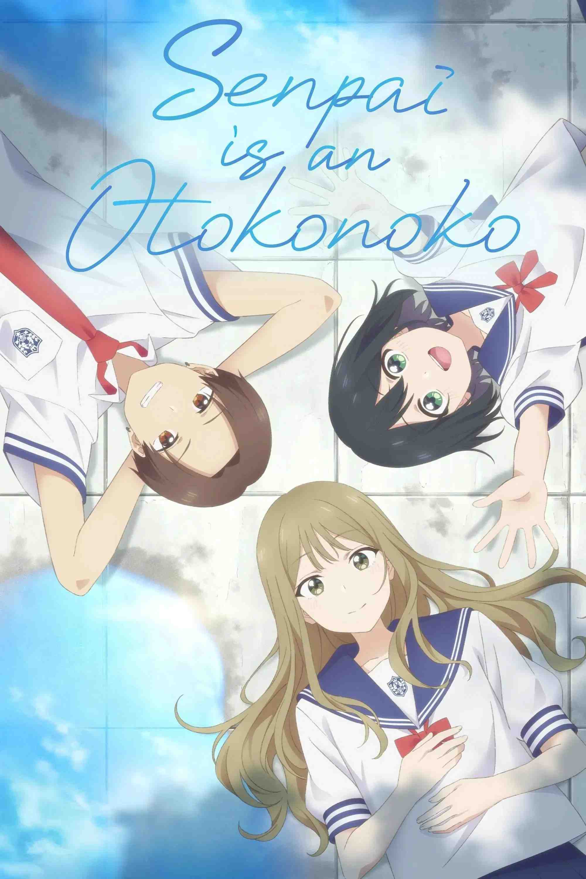 Poster chính thức của phim Phim Hoạt Hình, Phim Tâm Lý "Senpai Thích Giả Gái" (Senpai Is an Otokonoko - 2024), với sự tham gia của diễn viên Shuichiro Umeda và Akira Sekine.
