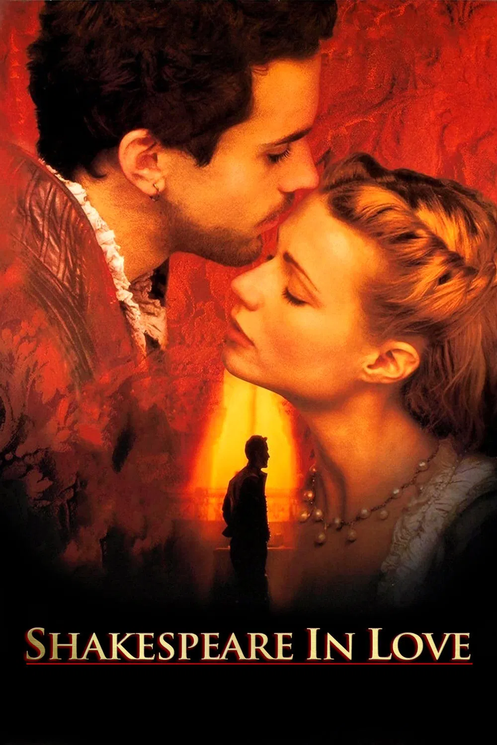 Poster chính thức của phim Phim Tình Cảm, Phim Lịch Sử "Shakespeare Đang Yêu" (Shakespeare in Love - 1998), với sự tham gia của diễn viên Joseph Fiennes và Gwyneth Paltrow.