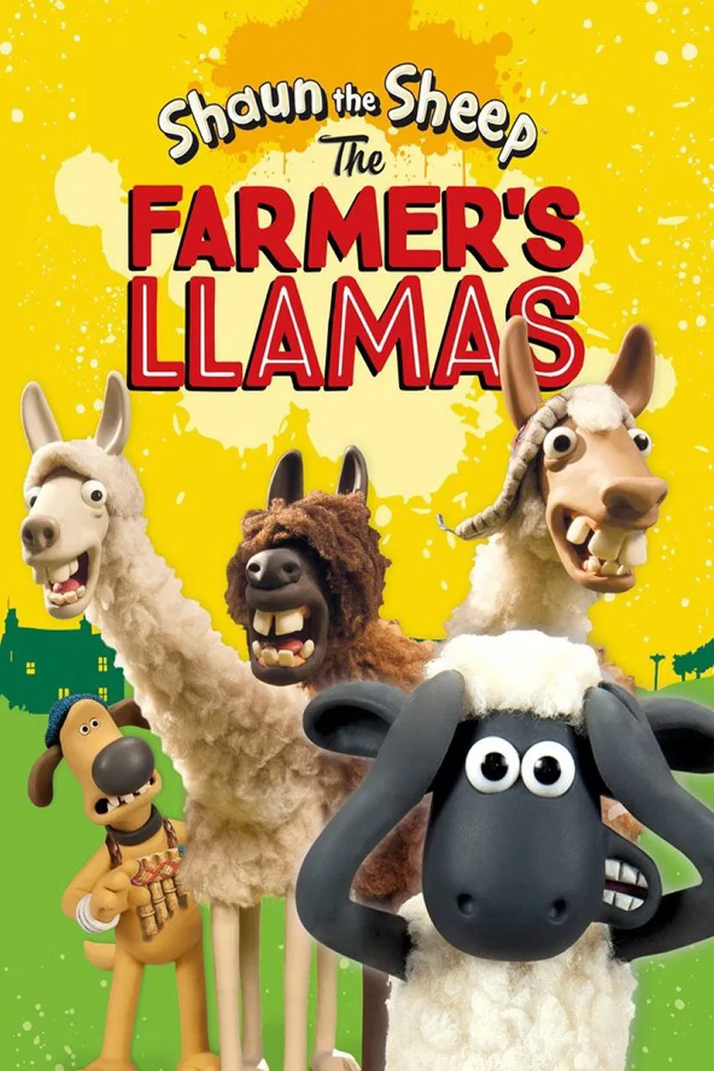 Poster chính thức của phim Phim Truyền Hình, Phim Gia Đình "Shaun the Sheep: The Farmer’s Llamas" (Shaun the Sheep: The Farmer's Llamas - 2015), với sự tham gia của diễn viên Justin Fletcher và John Sparkes.