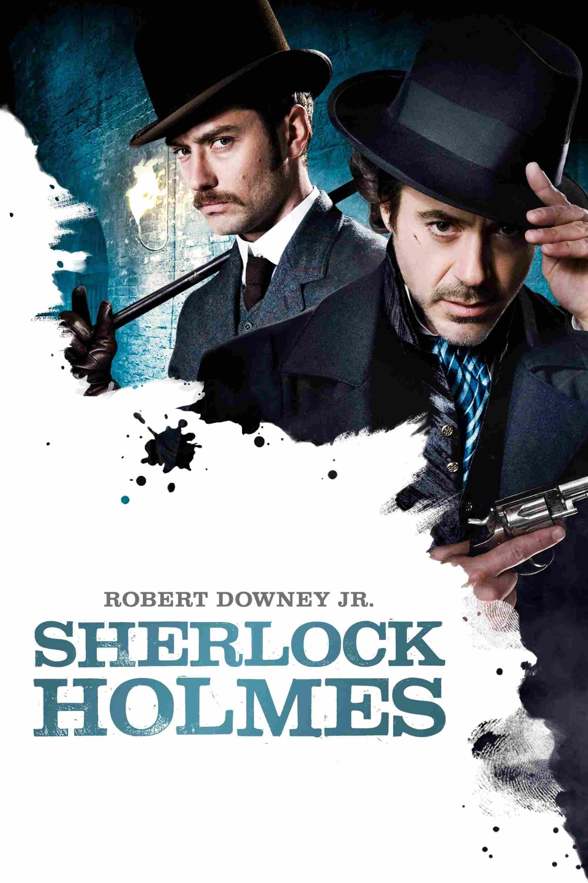 Poster chính thức của phim Phim Hành Động, Phim Phiêu Lưu "Sherlock Holmes" (Sherlock Holmes - 2009), với sự tham gia của diễn viên Robert Downey Jr. và Jude Law.