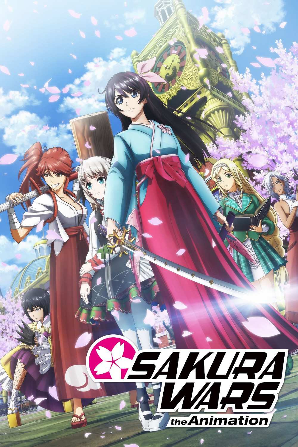 Poster chính thức của phim Phim Hoạt Hình, Phim Hành Động & Phiêu Lưu "Shin Sakura Taisen the Animation" (Sakura Wars the Animation - 2020), với sự tham gia của diễn viên Ayane Sakura và Yohei Azakami.