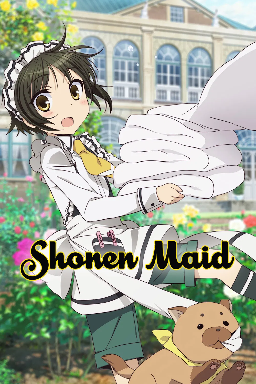 Poster chính thức của phim Phim Hoạt Hình, Phim Hài "Shonen Maid" (Shonen Maid - 2016), với sự tham gia của diễn viên Natsumi Fujiwara và Nobunaga Shimazaki.