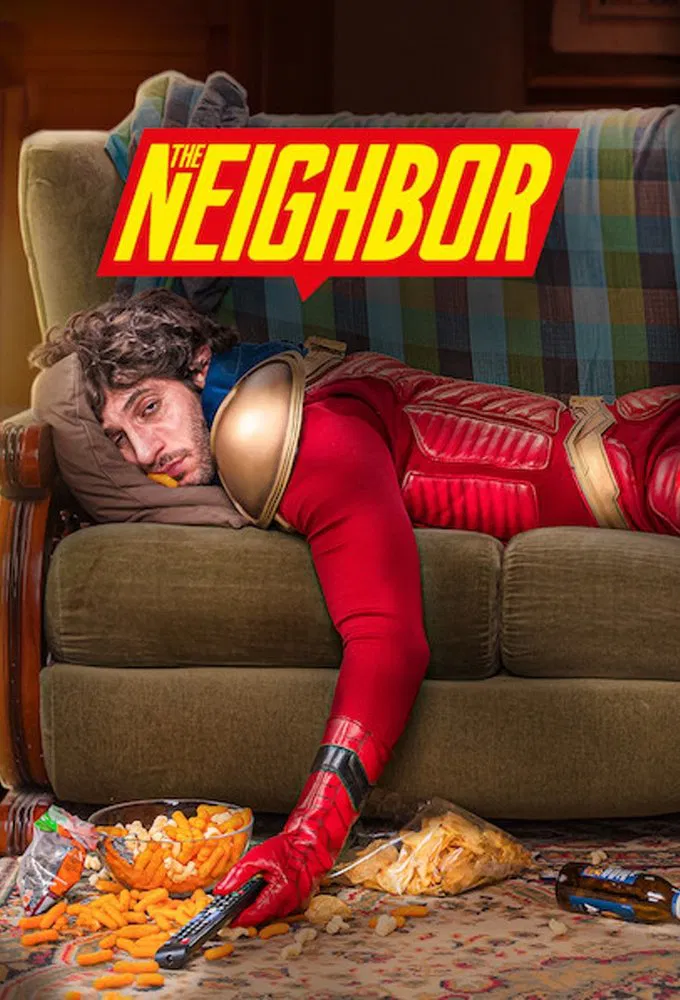 Poster chính thức của phim Phim Hài "Siêu anh hùng hàng xóm (Phần 2)" (The Neighbor - 2019), với sự tham gia của diễn viên Quim Gutiérrez và Clara Lago.
