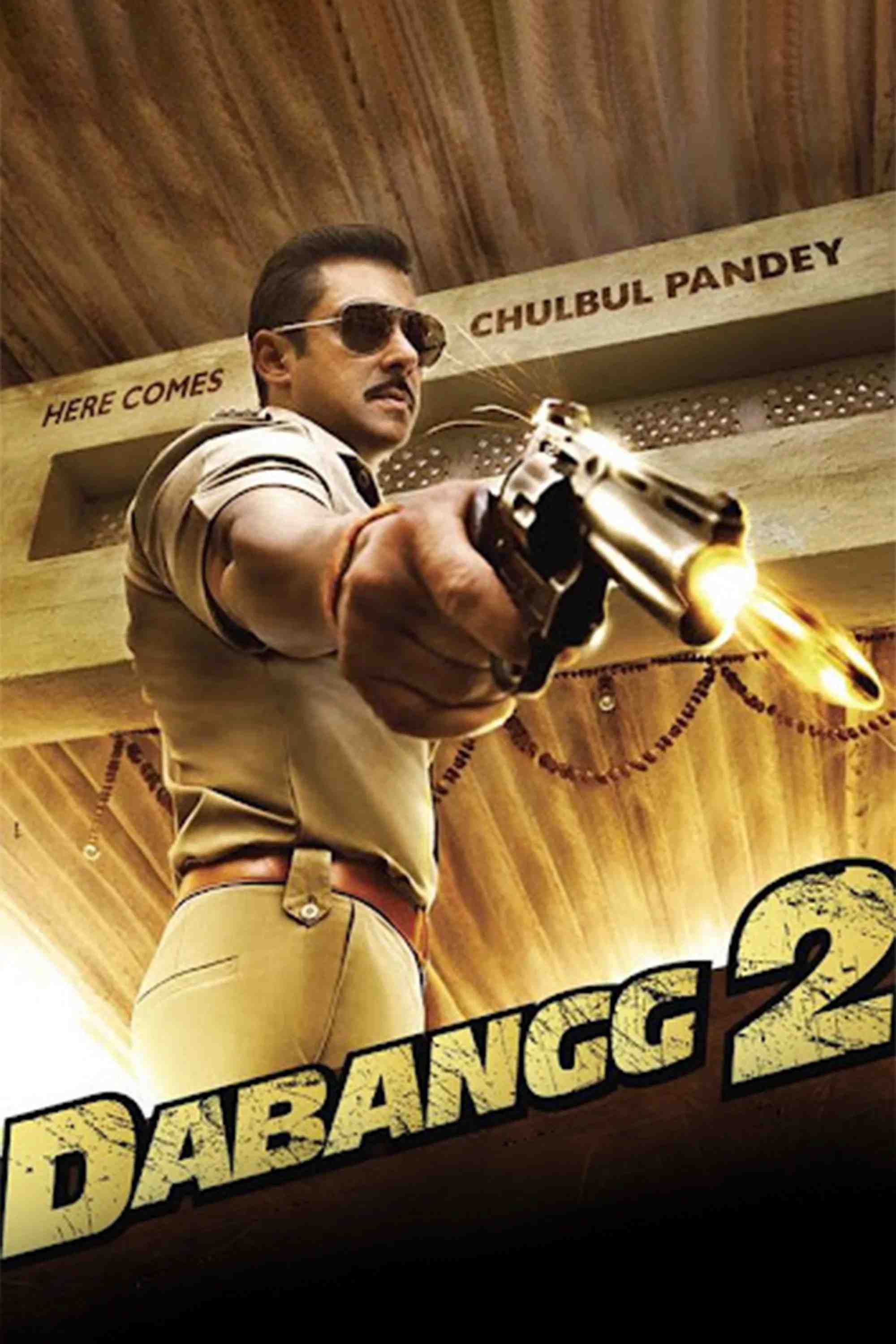 Poster chính thức của phim Phim Hành Động, Phim Hài "Siêu Cảnh Sát 2" (Dabangg 2 - 2012), với sự tham gia của diễn viên Salman Khan và Sonakshi Sinha.