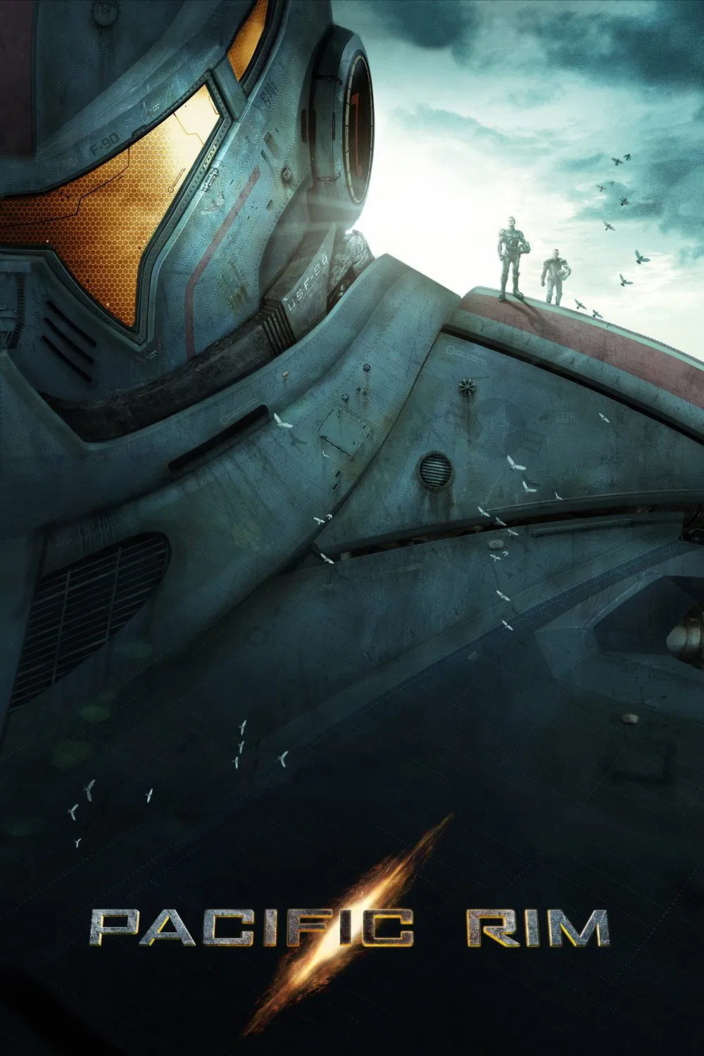 Poster chính thức của phim Phim Hành Động, Phim Viễn Tưởng "Siêu Đại Chiến" (Pacific Rim - 2013), với sự tham gia của diễn viên Charlie Hunnam và Rinko Kikuchi.