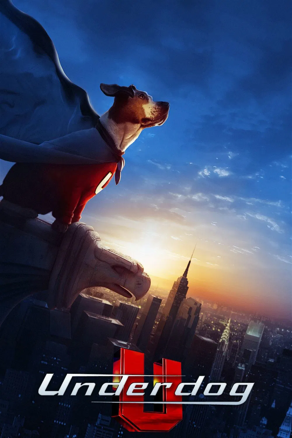 Poster chính thức của phim Phim Gia Đình, Phim Hành Động "Siêu Khuyển" (Underdog - 2007), với sự tham gia của diễn viên Jason Lee và Jim Belushi.