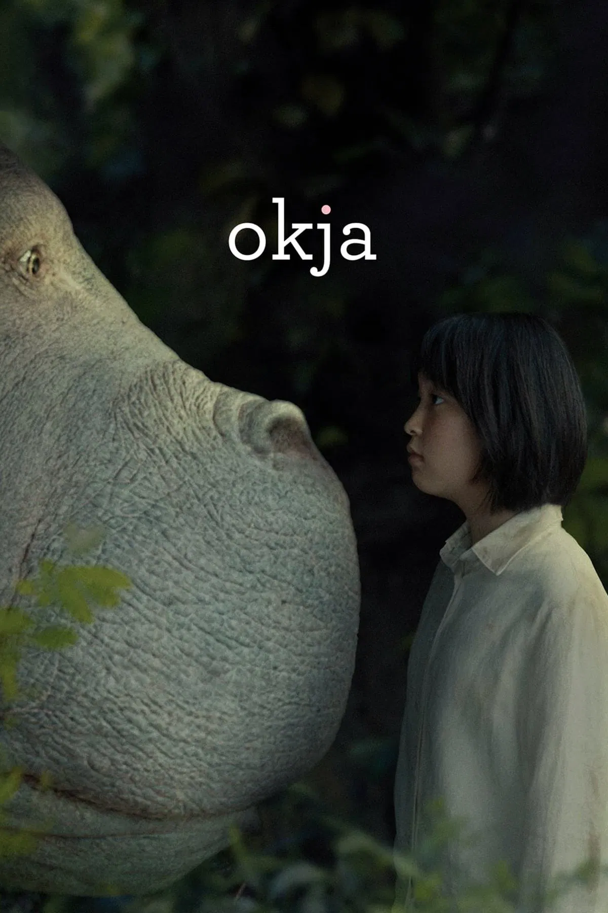 Poster chính thức của phim Phim Phiêu Lưu, Phim Tâm Lý "Siêu lợn Okja" (Okja - 2017), với sự tham gia của diễn viên Ahn Seo-hyun và Tilda Swinton.