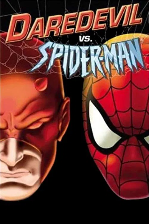 Poster chính thức của phim Phim Hoạt Hình, Phim Phiêu Lưu "Siêu Nhân Mù" (Daredevil vs. Spider-Man - 2003), với sự tham gia của diễn viên Ed Asner và Dorian Harewood.