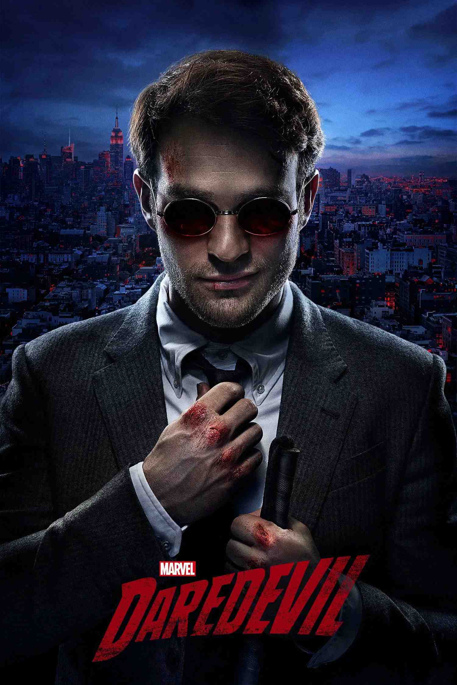 Poster chính thức của phim Phim Hình Sự, Phim Tâm Lý "Siêu Nhân Mù (Phần 3)" (Marvel's Daredevil - 2015), với sự tham gia của diễn viên Charlie Cox và Deborah Ann Woll.