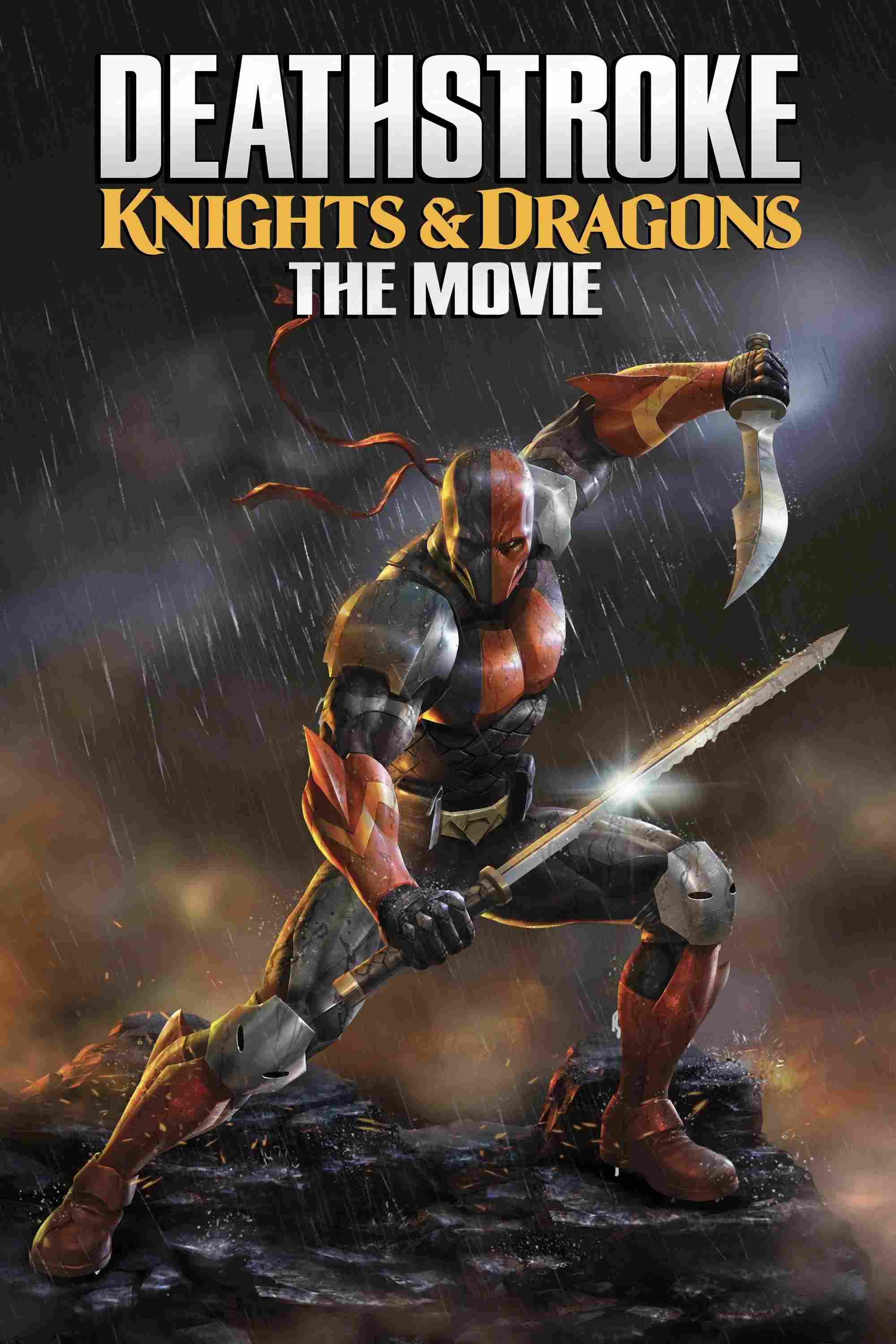 Poster chính thức của phim Phim Hoạt Hình, Phim Hành Động "Siêu Sát Thủ Và Rồng" (Deathstroke: Knights & Dragons - The Movie - 2020), với sự tham gia của diễn viên Michael Chiklis và Sasha Alexander.