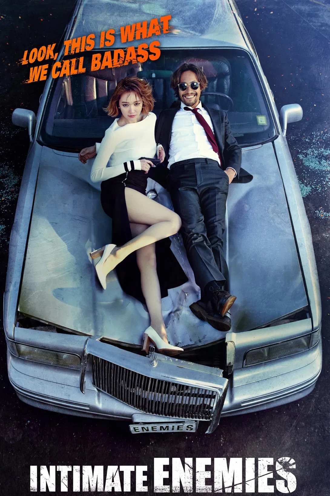 Poster chính thức của phim Phim Hành Động, Phim Phiêu Lưu "Siêu Trộm Chân Dài" (Intimate Enemies - 2015), với sự tham gia của diễn viên Ryoo Seung-bum và Go Joon-hee.