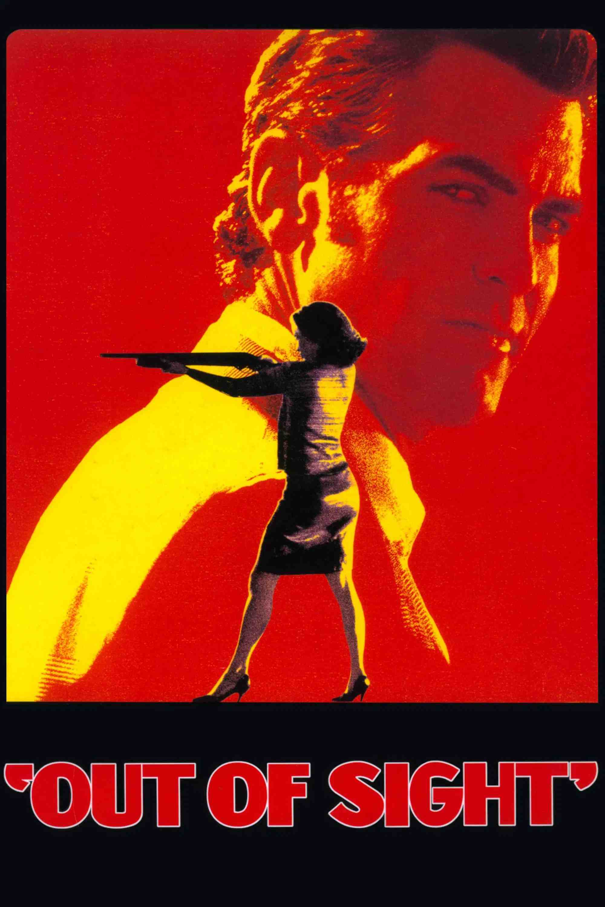 Poster chính thức của phim Phim Tình Cảm, Phim Hài "Siêu Trộm Khét Tiếng" (Out of Sight - 1998), với sự tham gia của diễn viên George Clooney và Jennifer Lopez.