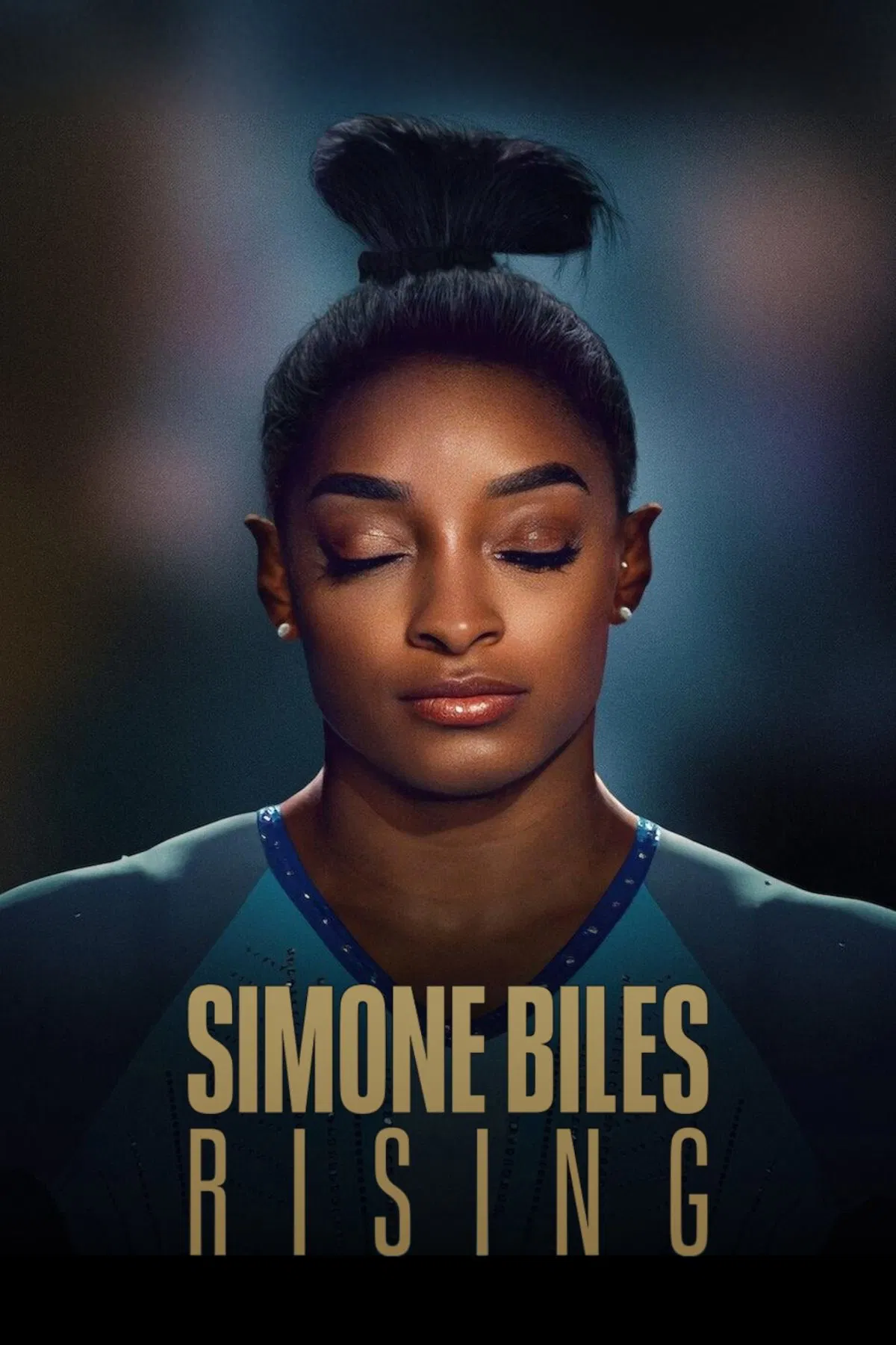 Poster chính thức của phim Phim Tài Liệu "Simone Biles tái xuất" (Simone Biles Rising - 2024), với sự tham gia của diễn viên Simone Biles và Aly Raisman.