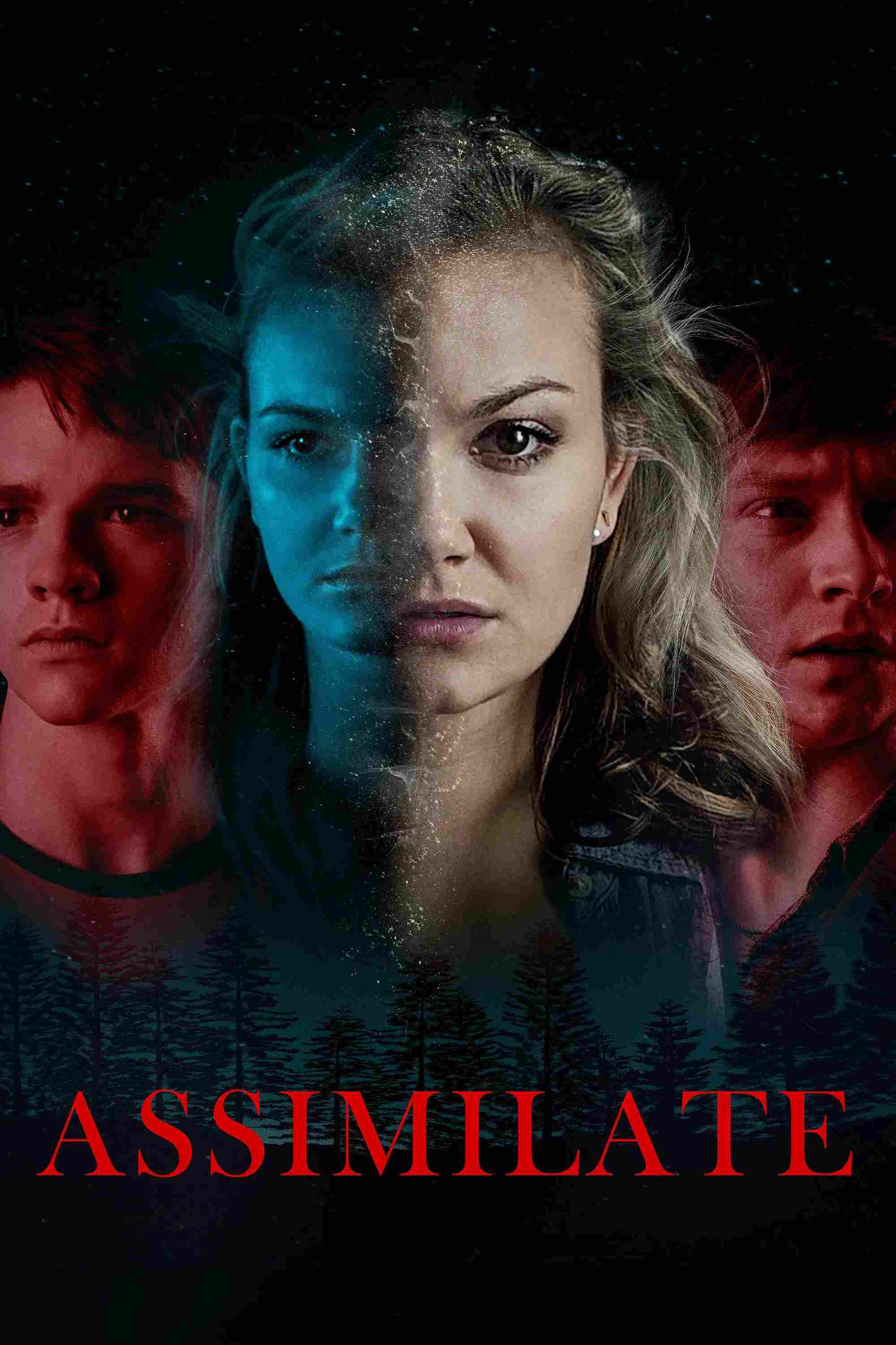 Poster chính thức của phim Phim Kinh Dị, Phim Giật Gân "Sinh Vật Nhân Bản" (Assimilate - 2019), với sự tham gia của diễn viên Andi Matichak và Cam Gigandet.