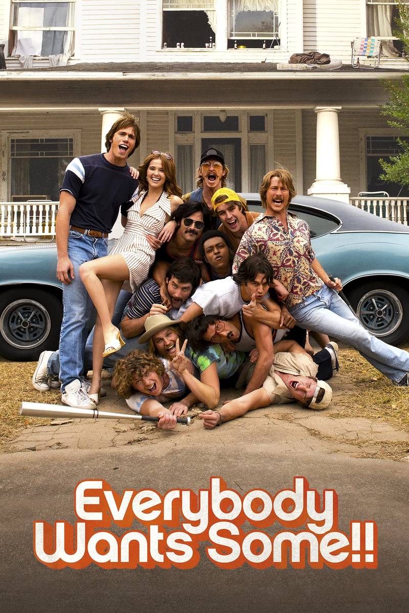 Poster chính thức của phim Phim Hài "Sinh Viên Siêu Quậy!!" (Everybody Wants Some!! - 2016), với sự tham gia của diễn viên Blake Jenner và Zoey Deutch.