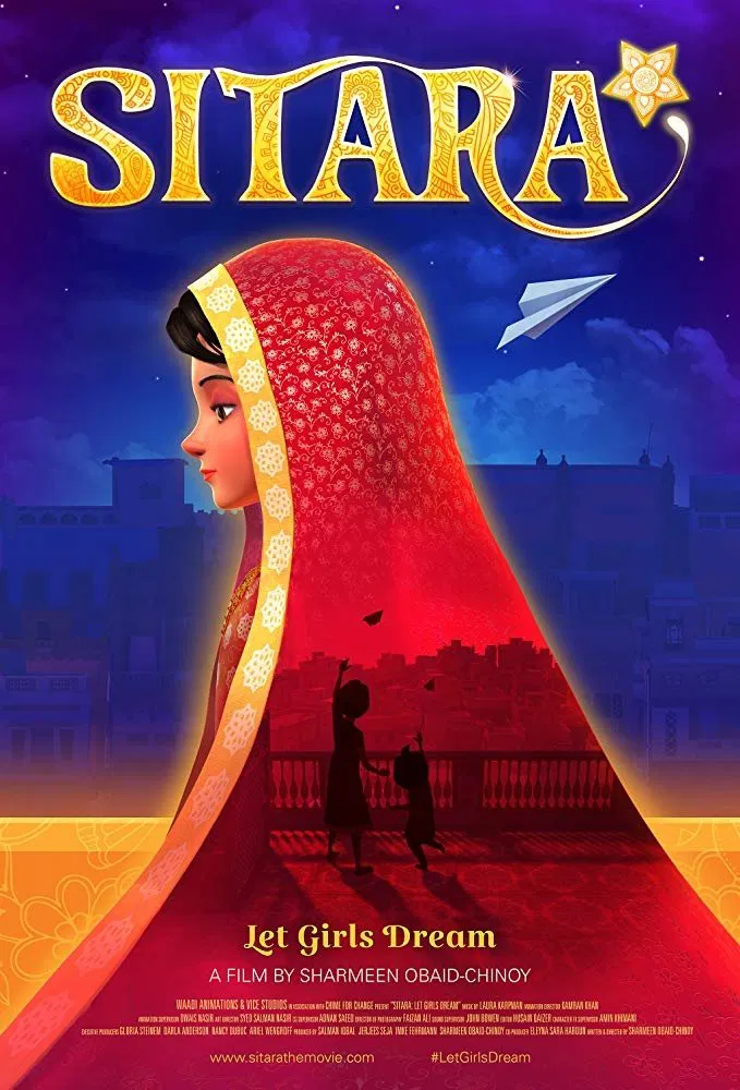 Poster chính thức của phim Phim Hoạt Hình, Phim Tâm Lý "Sitara: Để Giấc Mơ Bay Cao" (Sitara: Let Girls Dream - 2019).