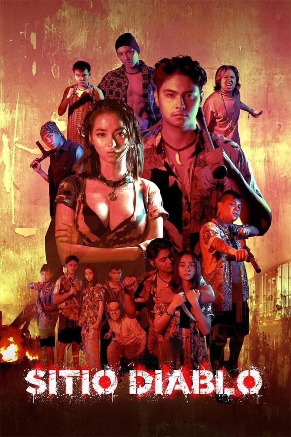 Poster chính thức của phim Phim Hành Động, Phim Tâm Lý "Sitio Diablo" (Sitio Diablo - 2022), với sự tham gia của diễn viên AJ Raval và Kiko Estrada.