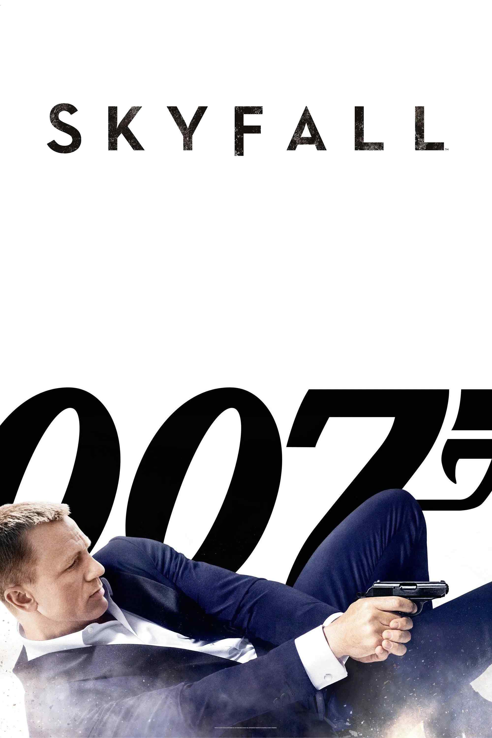 Poster chính thức của phim Phim Hành Động, Phim Phiêu Lưu "Skyfall" (Skyfall - 2012), với sự tham gia của diễn viên Daniel Craig và Judi Dench.