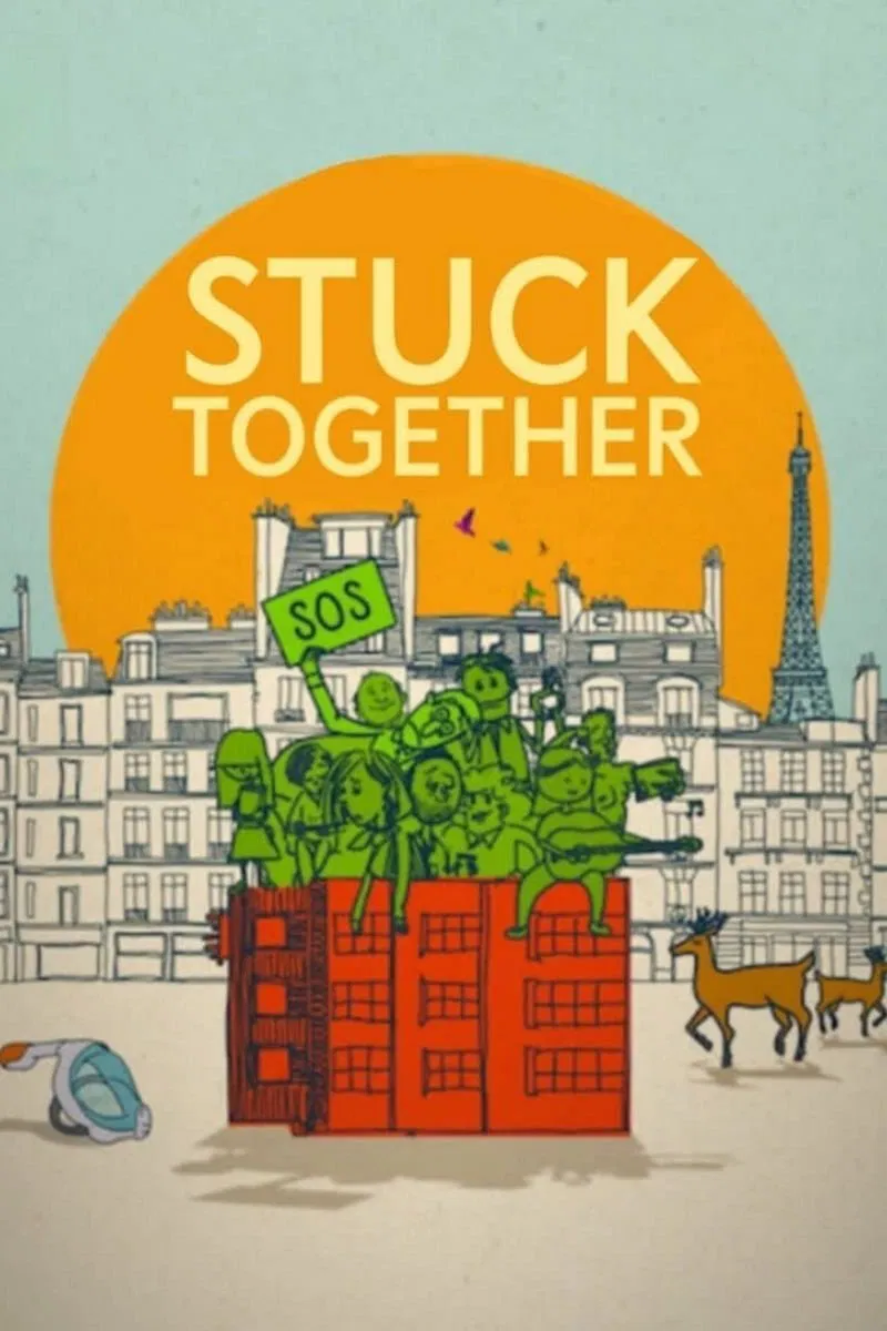 Poster chính thức của phim Phim Hài "Số 8 Đường Nhân Đạo" (Stuck Together - 2021), với sự tham gia của diễn viên Dany Boon và François Damiens.