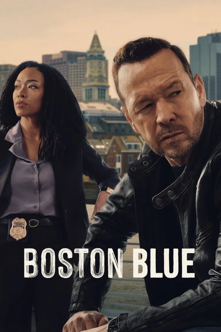 Poster chính thức của phim Phim Hình Sự, Phim Tâm Lý "Sở Cảnh Sát Boston" (Boston Blue - 2025), với sự tham gia của diễn viên Donnie Wahlberg và Sonequa Martin-Green.
