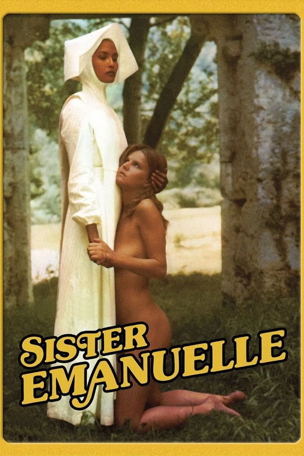Poster chính thức của phim Phim Tâm Lý, Phim Hình Sự "Sơ Emmanuelle" (Sister Emanuelle - 1977), với sự tham gia của diễn viên Laura Gemser và Mónica Zanchi.