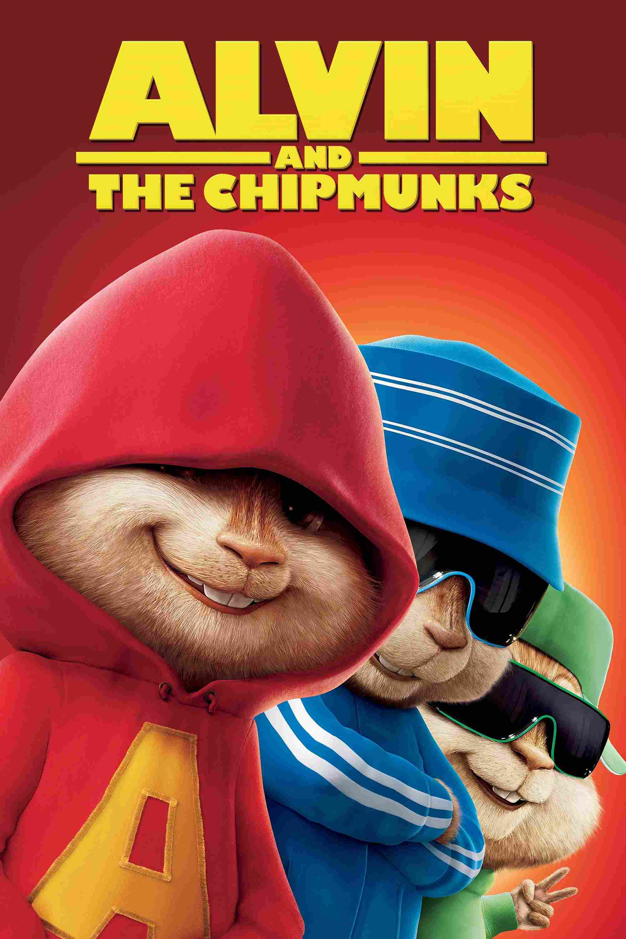 Poster chính thức của phim Phim Hài, Phim Gia Đình "Sóc Siêu Quậy" (Alvin and the Chipmunks - 2007), với sự tham gia của diễn viên Jason Lee và David Cross.