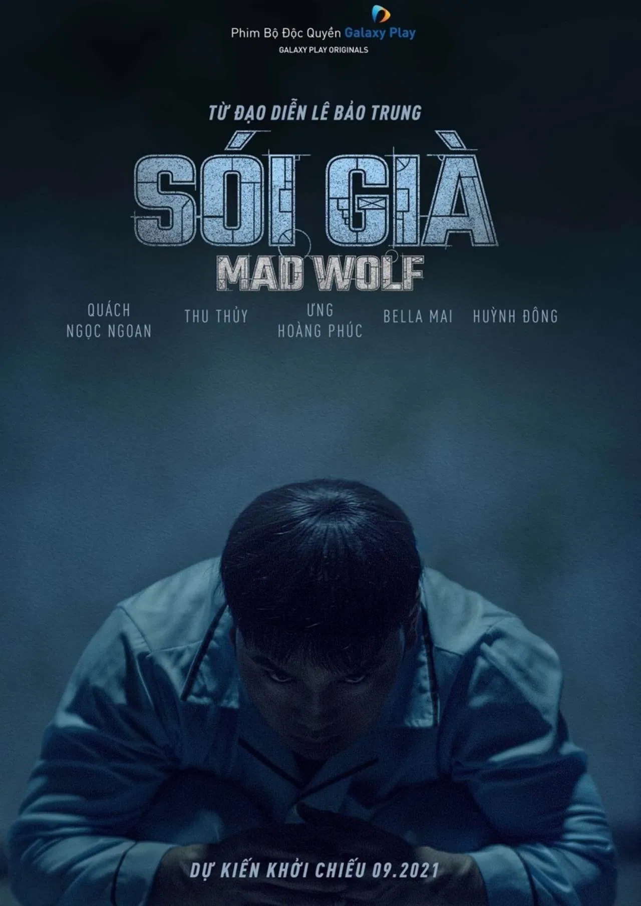 Poster chính thức của phim "Sói Già" (Mad Wolf - 2021), với sự tham gia của diễn viên Ưng Hoàng Phúc.