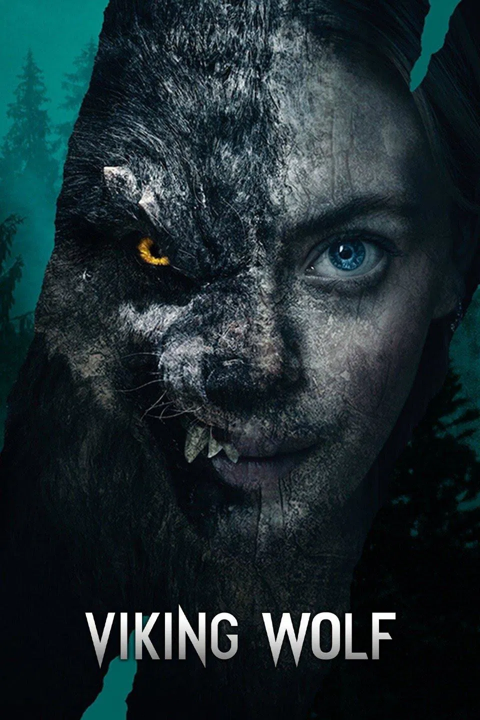 Poster chính thức của phim Phim Kinh Dị, Phim Giật Gân "Sói Viking" (Viking Wolf - 2022), với sự tham gia của diễn viên Elli Rhiannon Müller Osborne và Liv Mjönes.